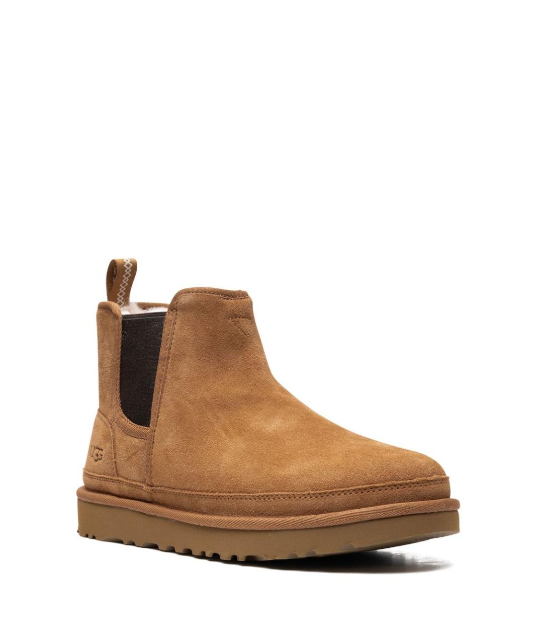 UGG AUSTRALIA Коричневые замшевые высокие ботинки, фото 3