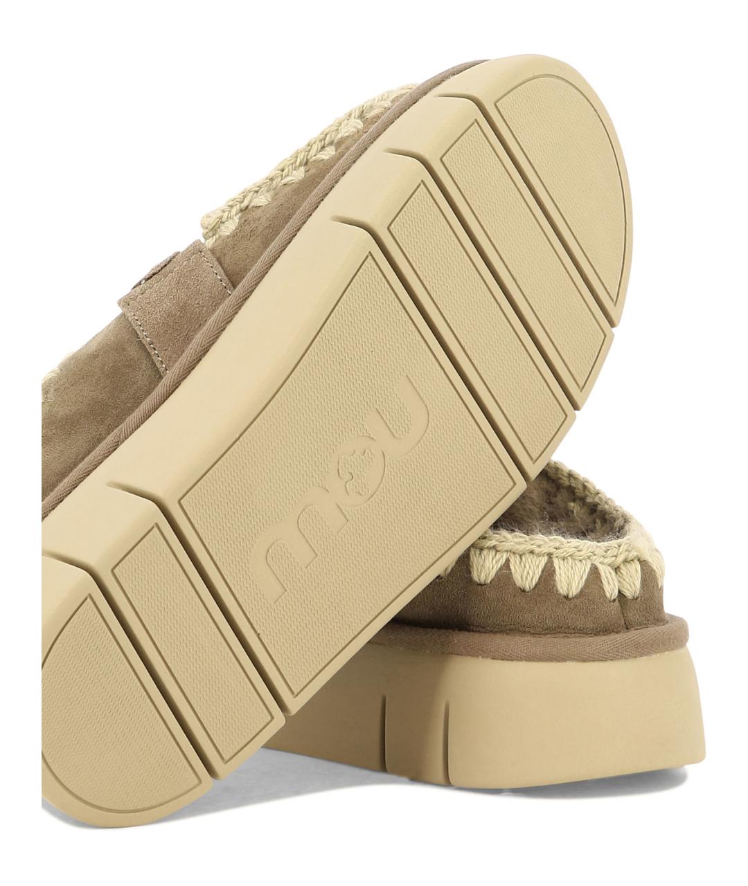 MOU Серые замшевые мюли, фото 5