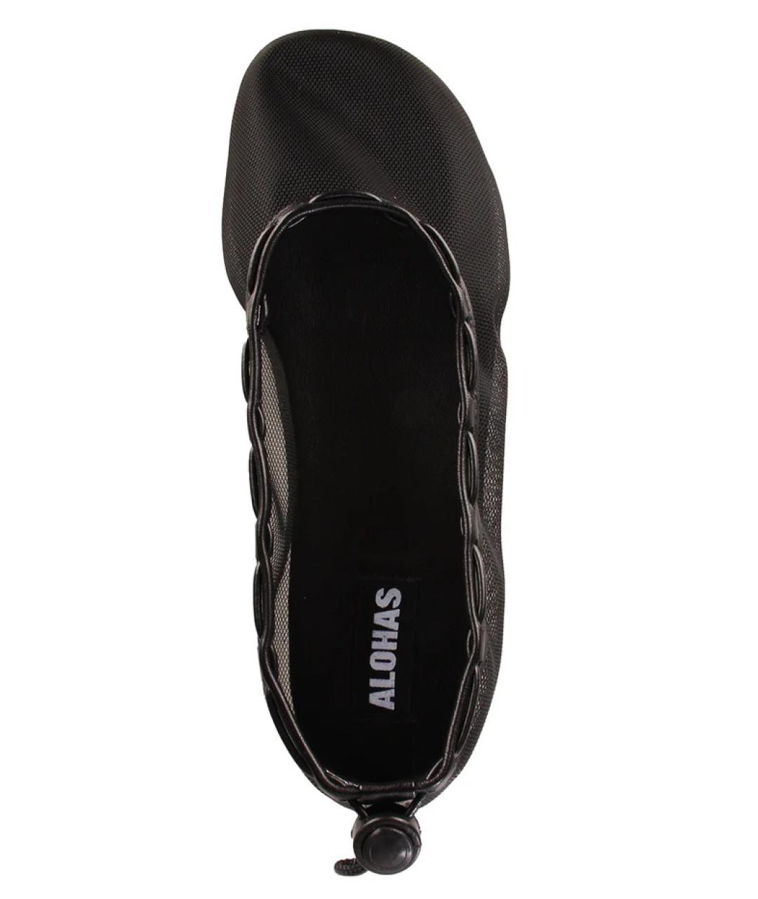 ALOHAS Черные синтетические балетки, фото 4