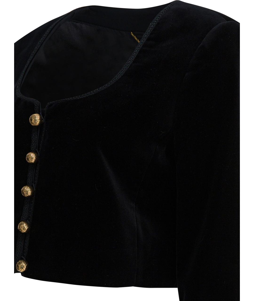 CHLOE Черный бархатный жакет/пиджак, фото 4
