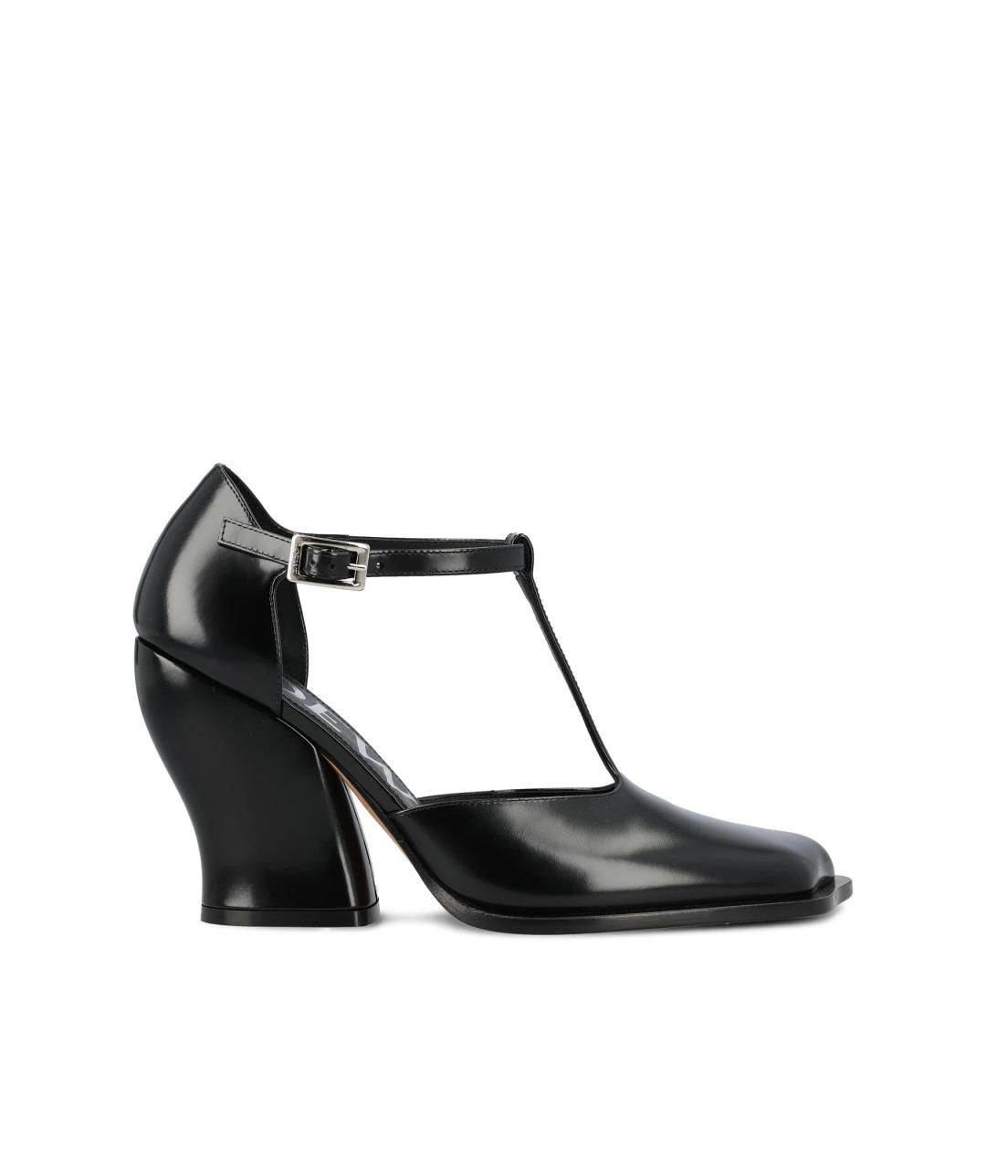 LOEWE Черные кожаные туфли, фото 5