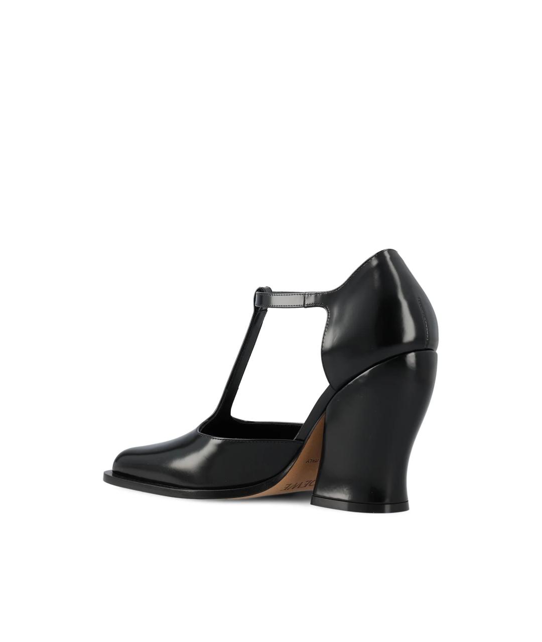 LOEWE Черные кожаные туфли, фото 2