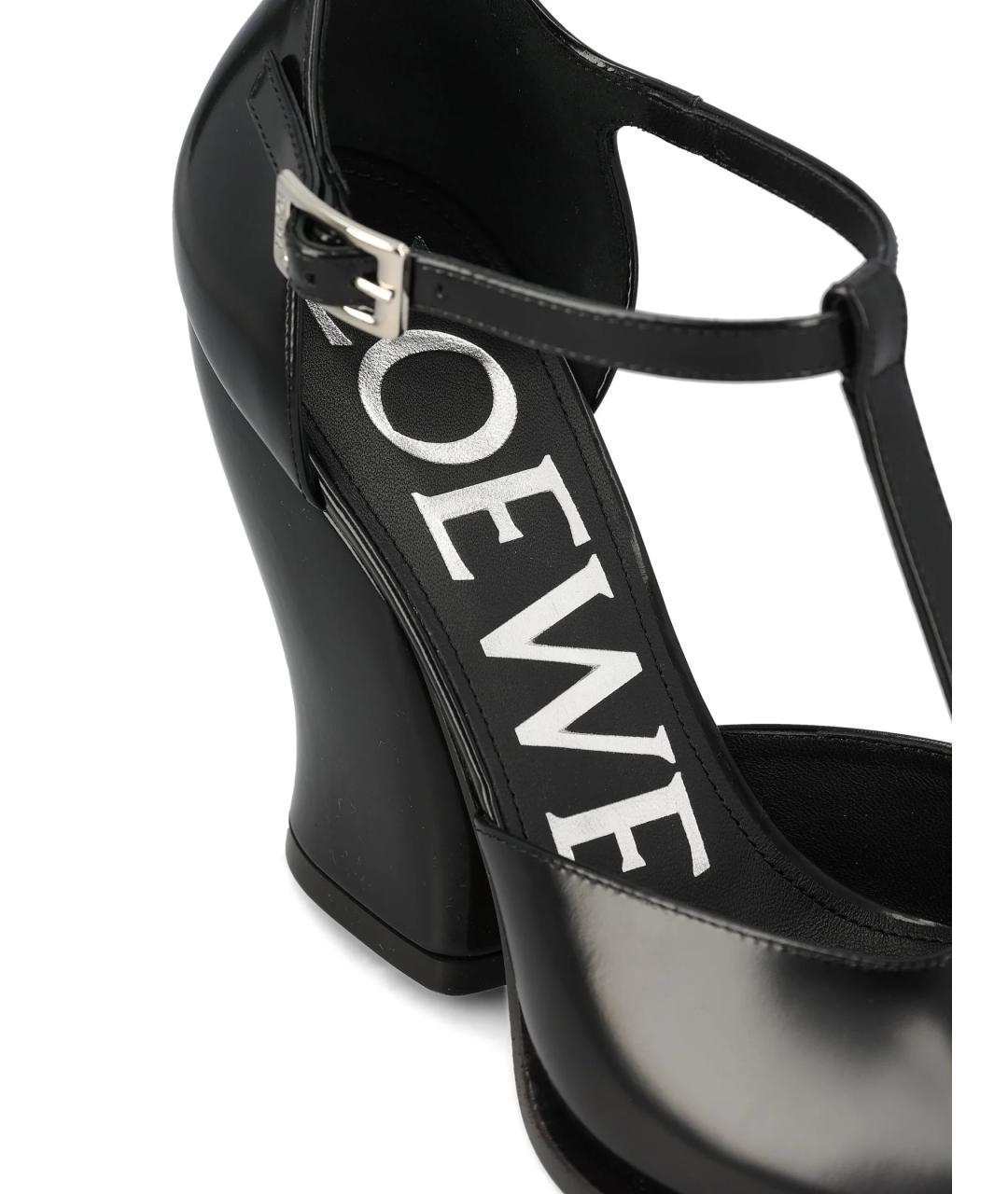 LOEWE Черные кожаные туфли, фото 3