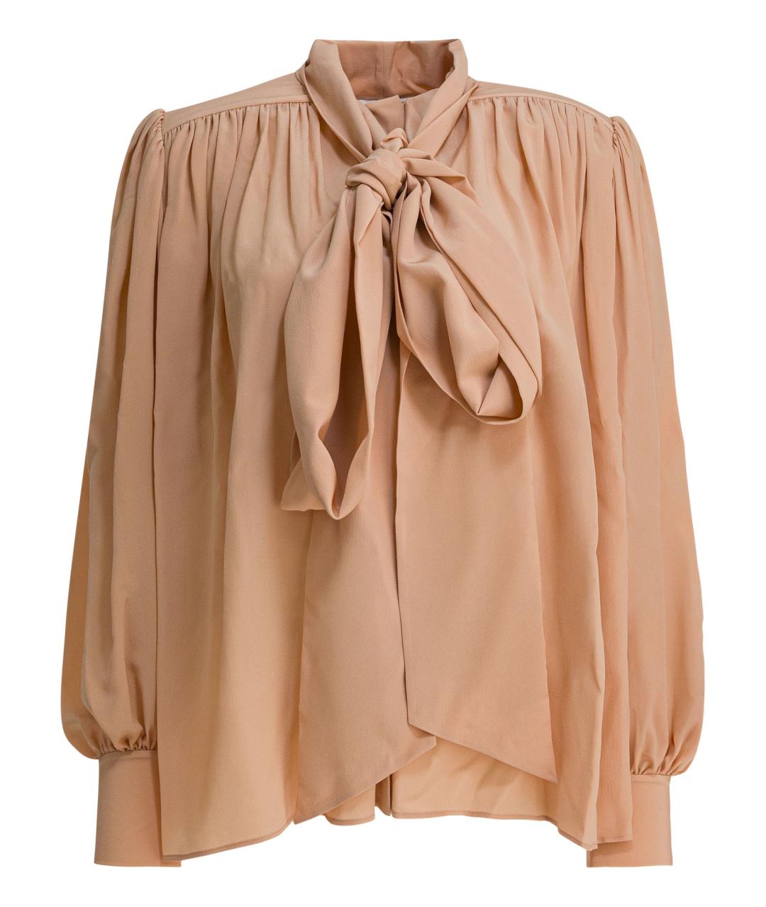 CHLOE Бежевая шелковая рубашка, фото 1