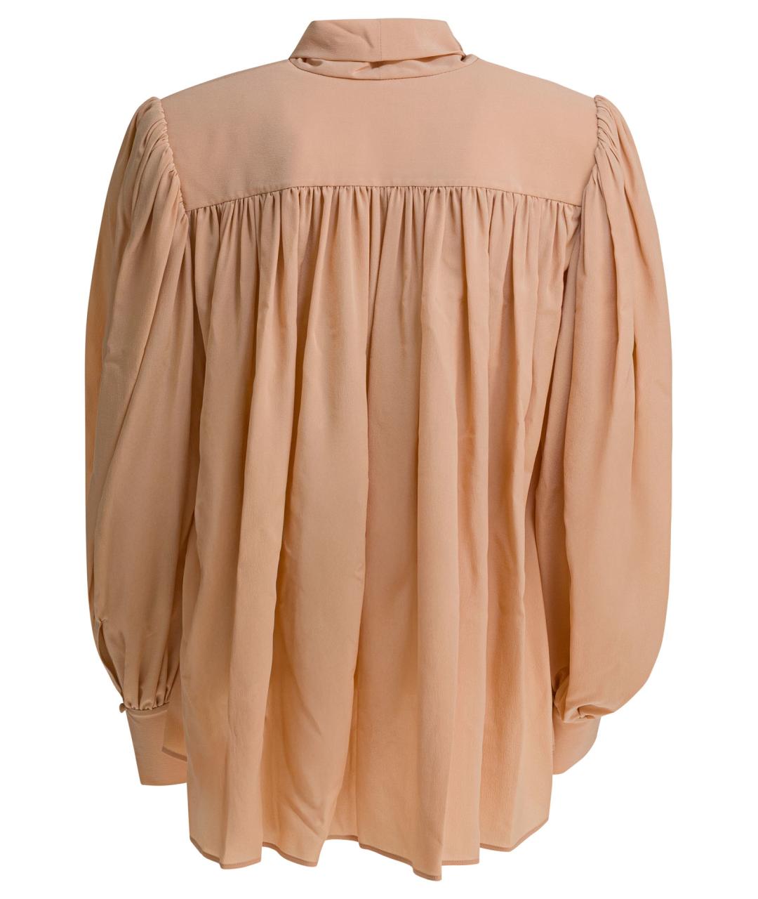 CHLOE Бежевая шелковая рубашка, фото 2