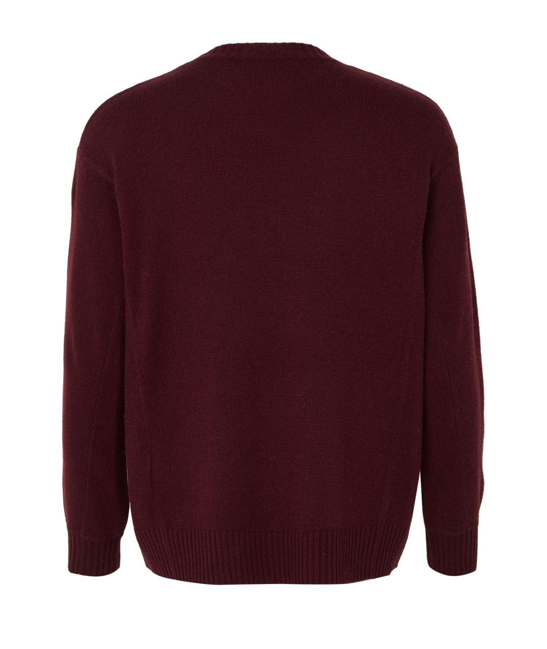 MAX MARA Бордовый шерстяной джемпер / свитер, фото 2