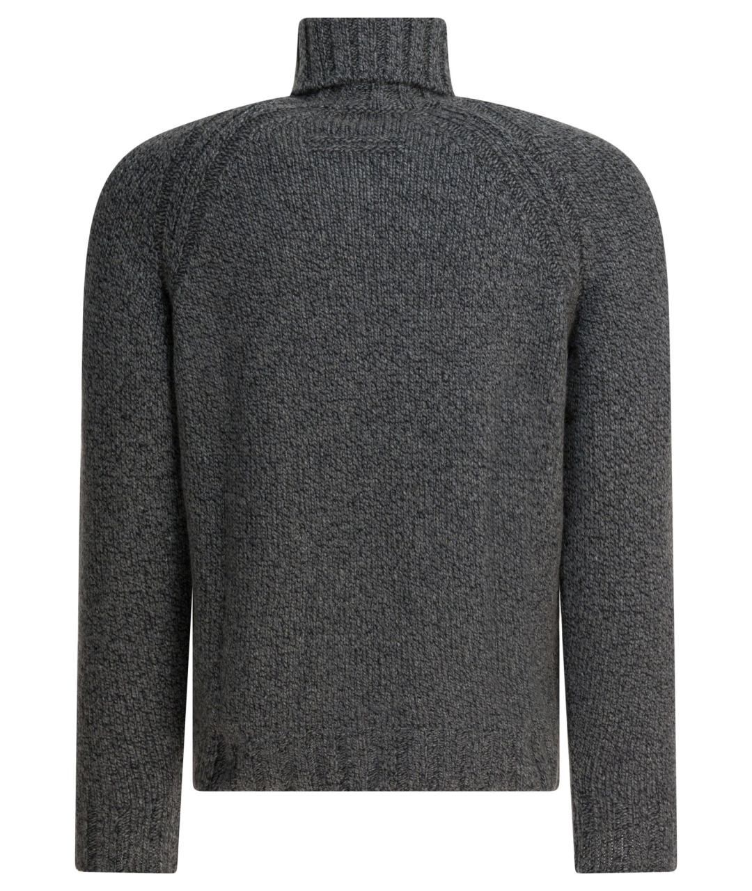 ZEGNA Серый кашемировый джемпер / свитер, фото 2