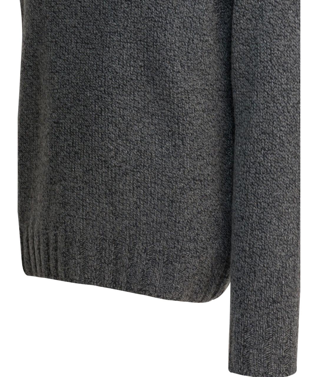 ZEGNA Серый кашемировый джемпер / свитер, фото 4