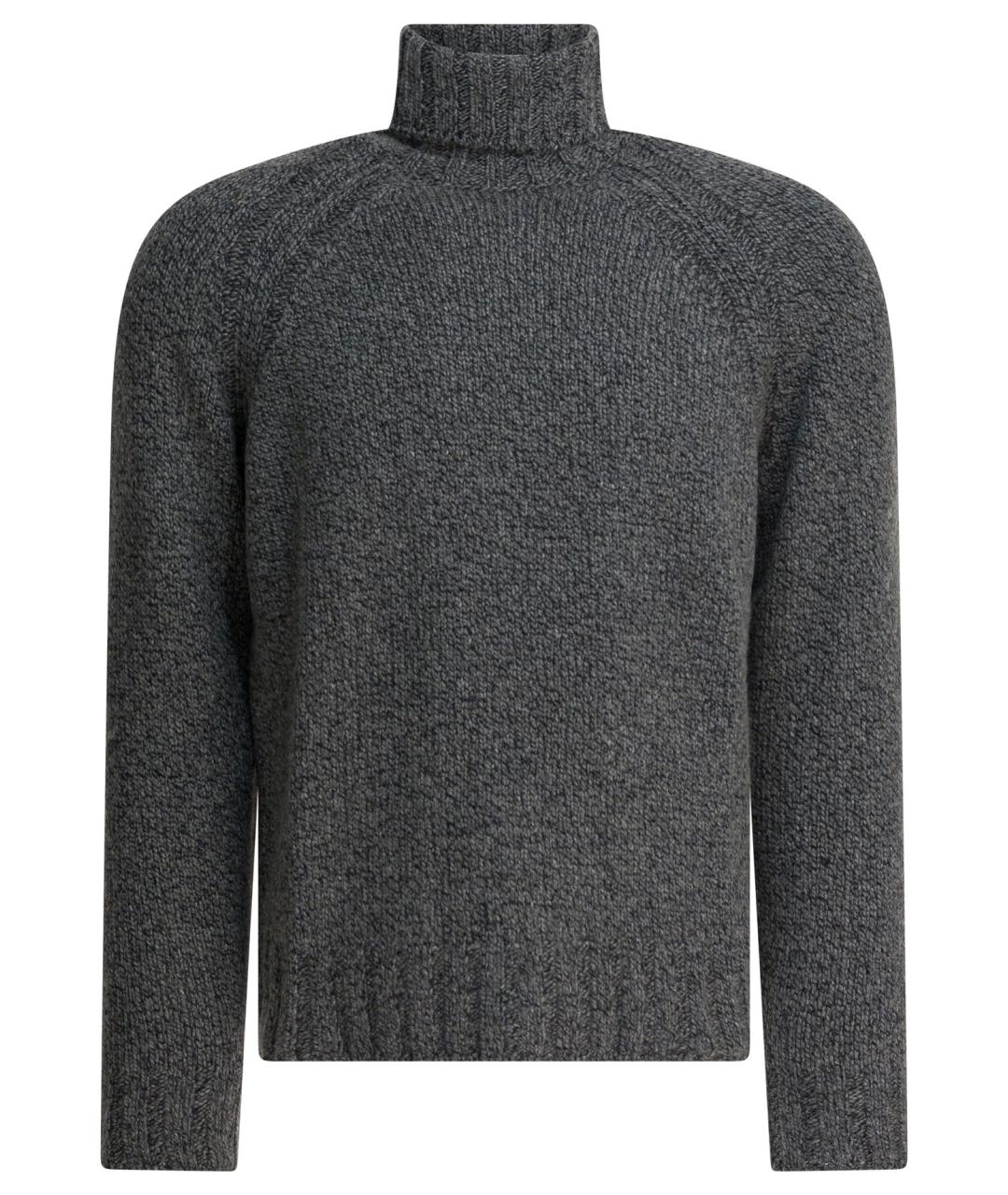 ZEGNA Серый кашемировый джемпер / свитер, фото 1