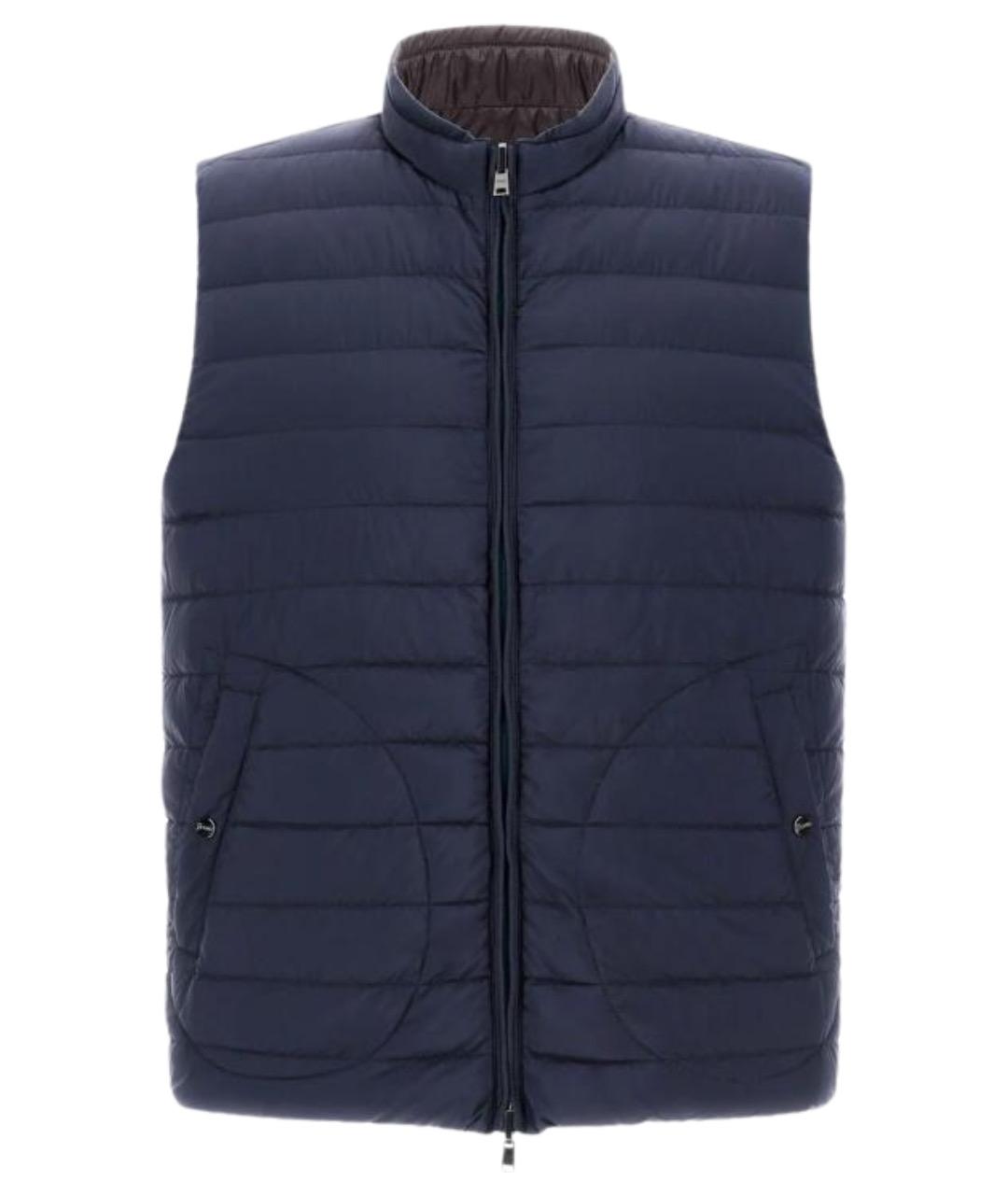 HERNO Синий полиамидовый жилет, фото 1