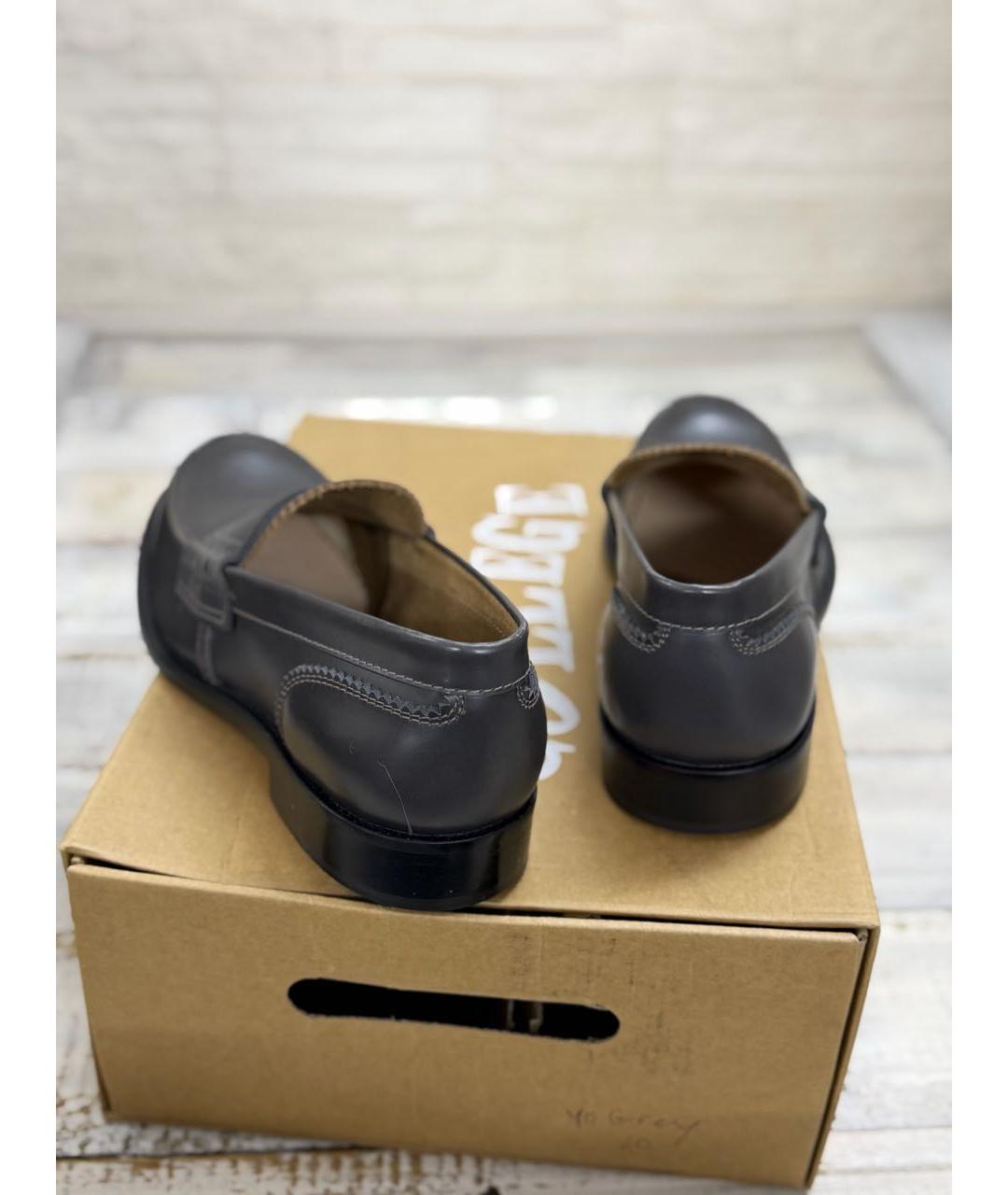 COLLEGE Серые кожаные лоферы, фото 5