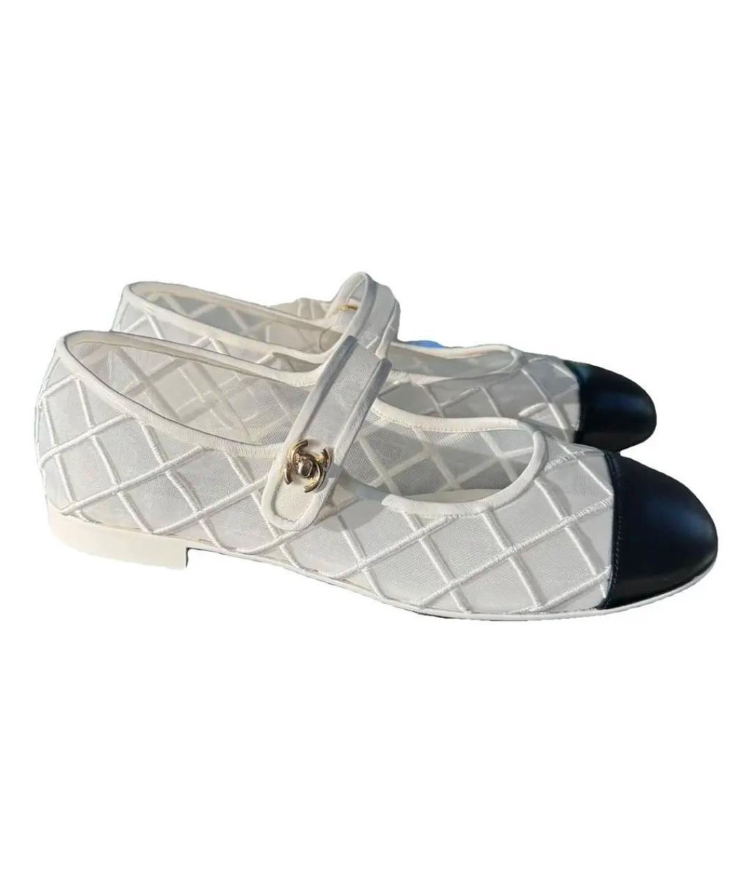 CHANEL Белые балетки, фото 7