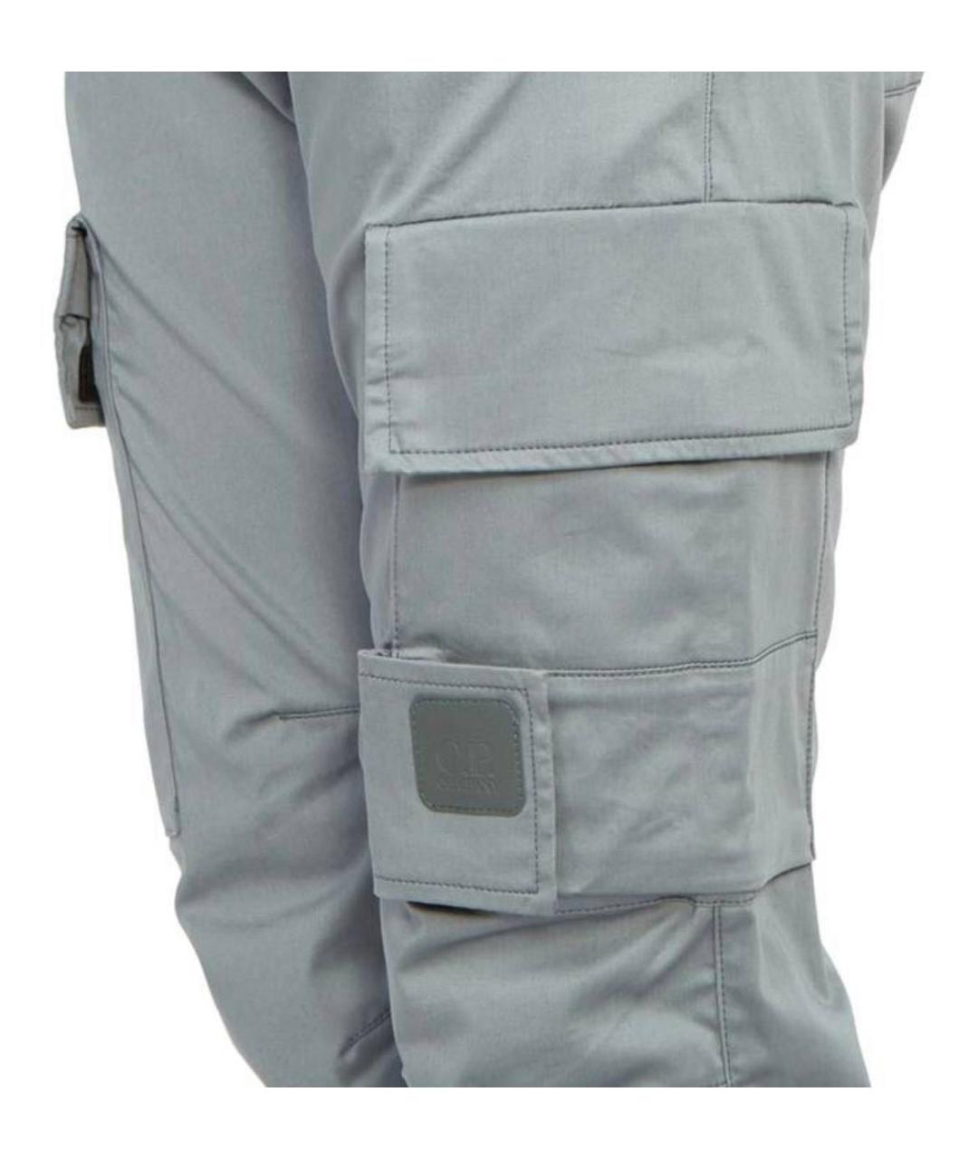 CP COMPANY Серые хлопковые повседневные брюки, фото 3
