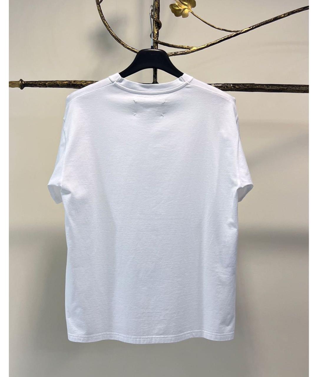 MAISON MARGIELA Белая хлопковая футболка, фото 2