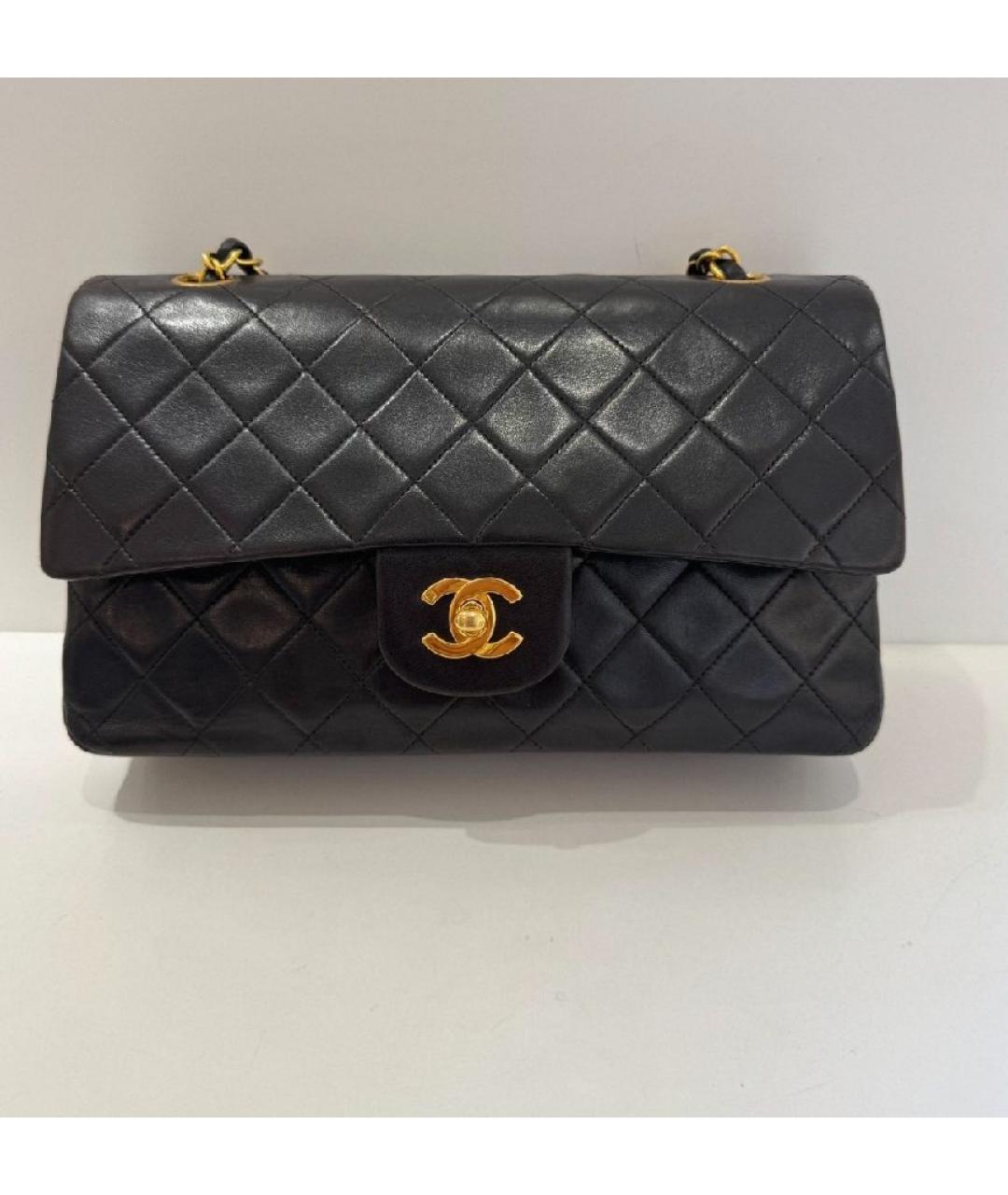 CHANEL Черная кожаная сумка через плечо, фото 4