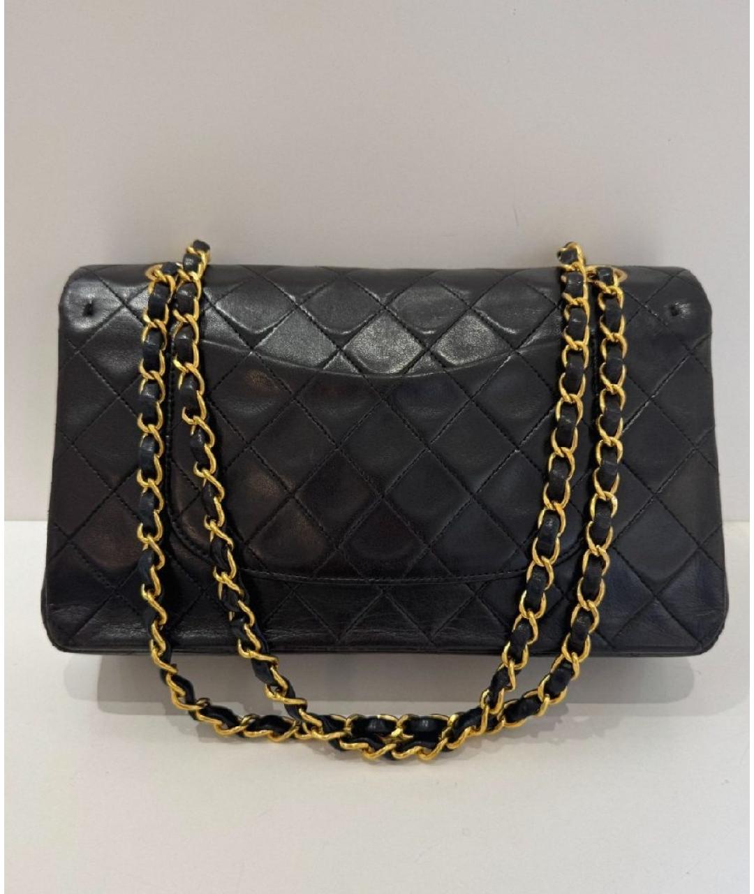 CHANEL Черная кожаная сумка через плечо, фото 2