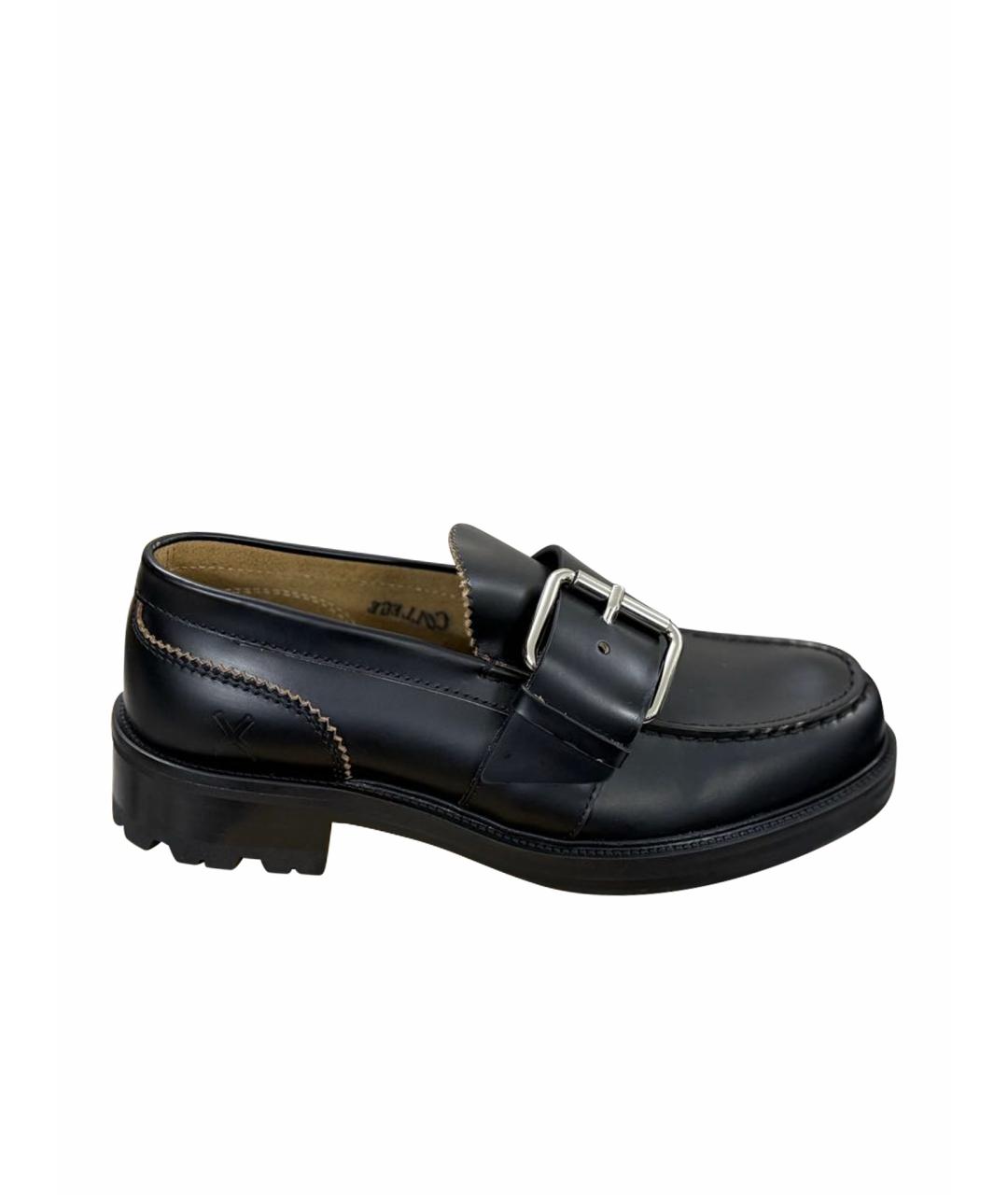 COLLEGE Черные кожаные лоферы, фото 1