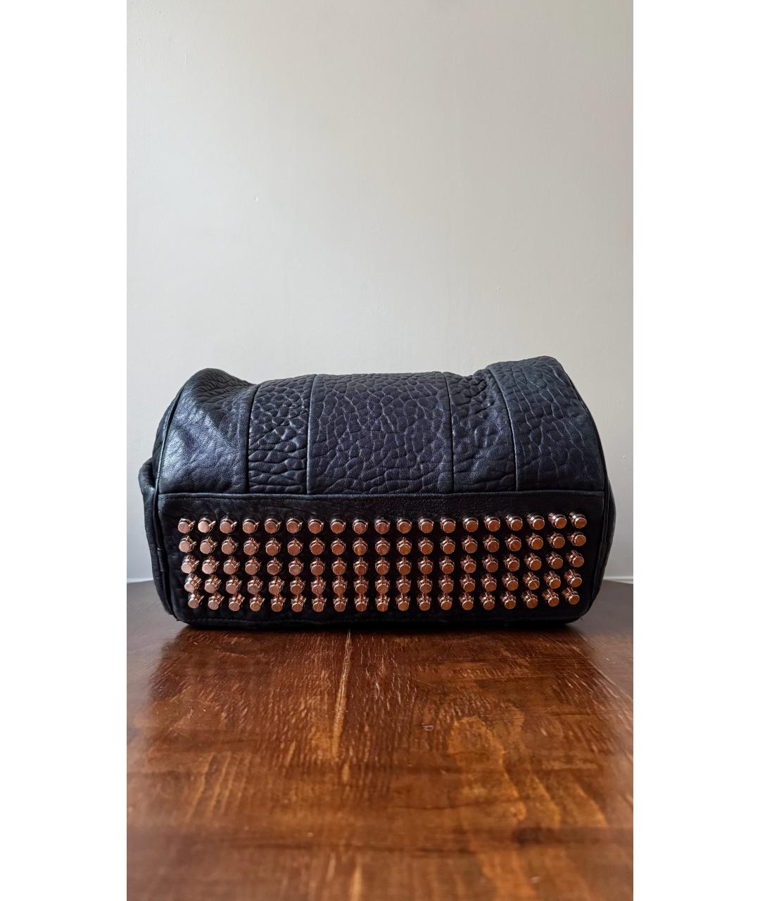 ALEXANDER WANG Черная кожаная сумка тоут, фото 3