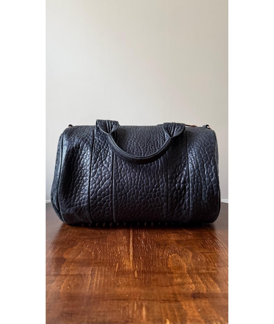 ALEXANDER WANG Черная кожаная сумка тоут, фото 6