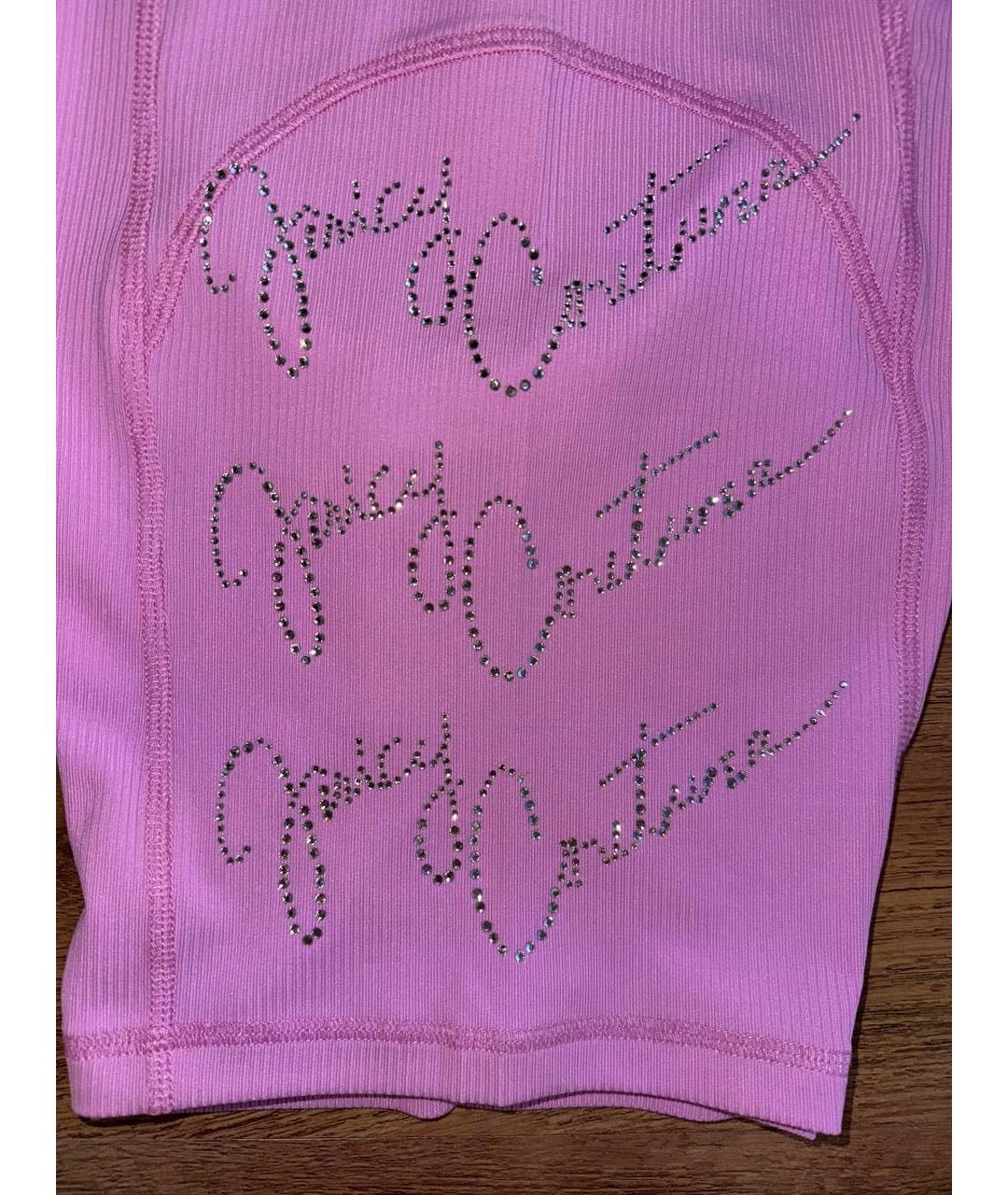 JUICY COUTURE Розовые полиэстеровые спортивные брюки и шорты, фото 5