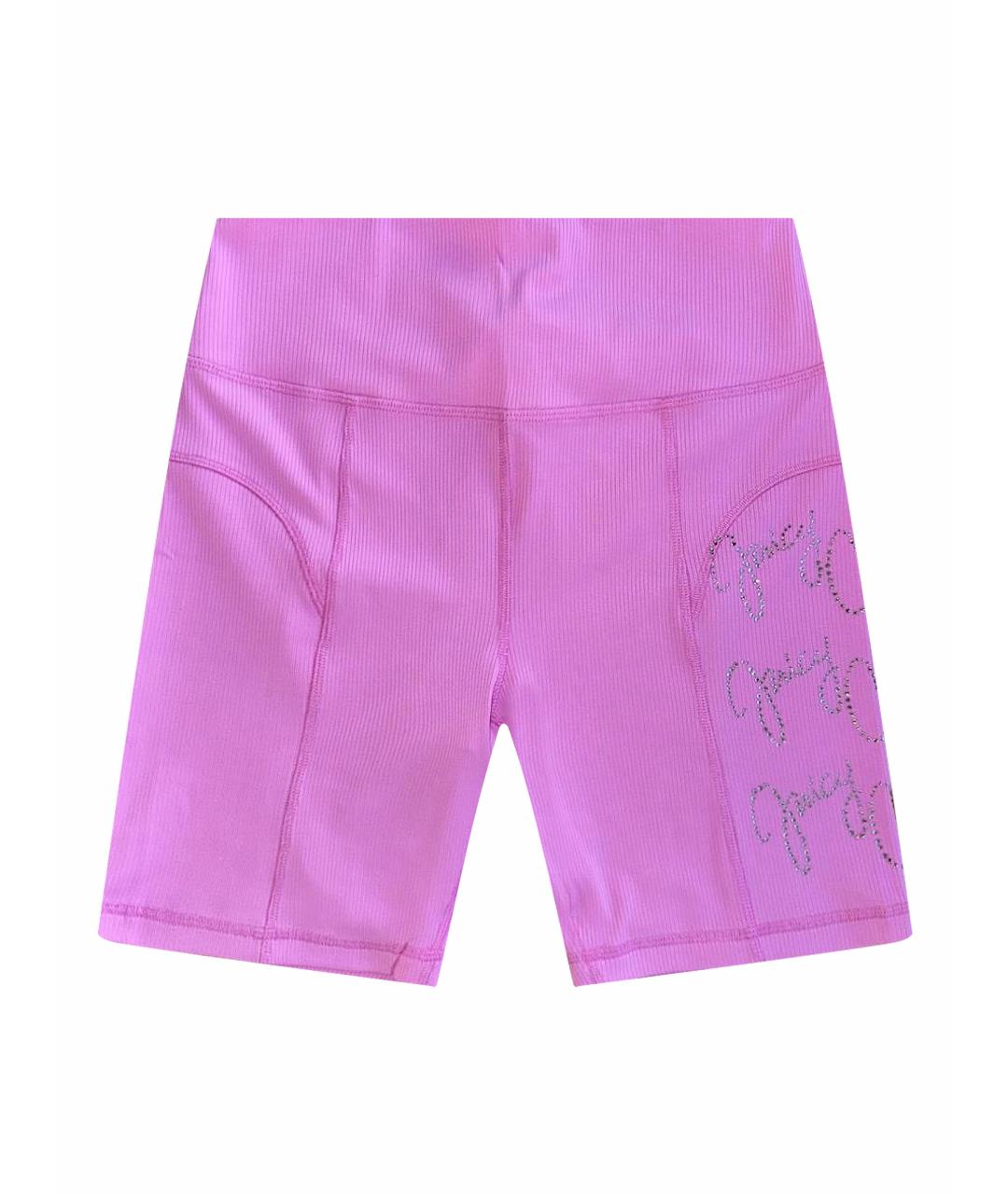 JUICY COUTURE Розовые полиэстеровые спортивные брюки и шорты, фото 1