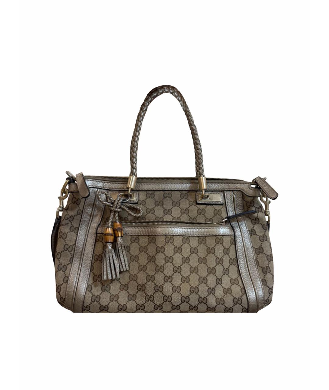 GUCCI Бежевая сумка с короткими ручками, фото 1