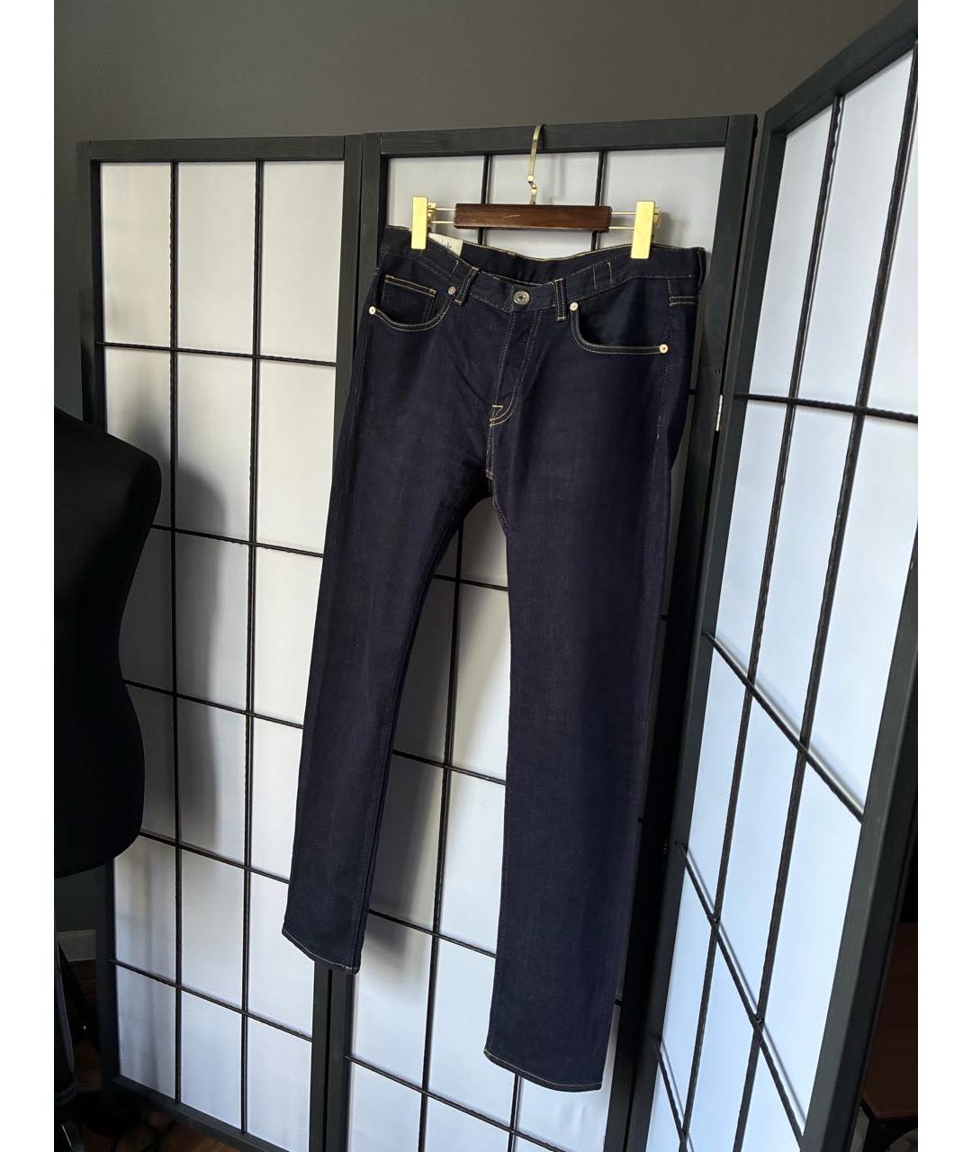 ELEVENTY Темно-синие хлопко-эластановые джинсы скинни, фото 7