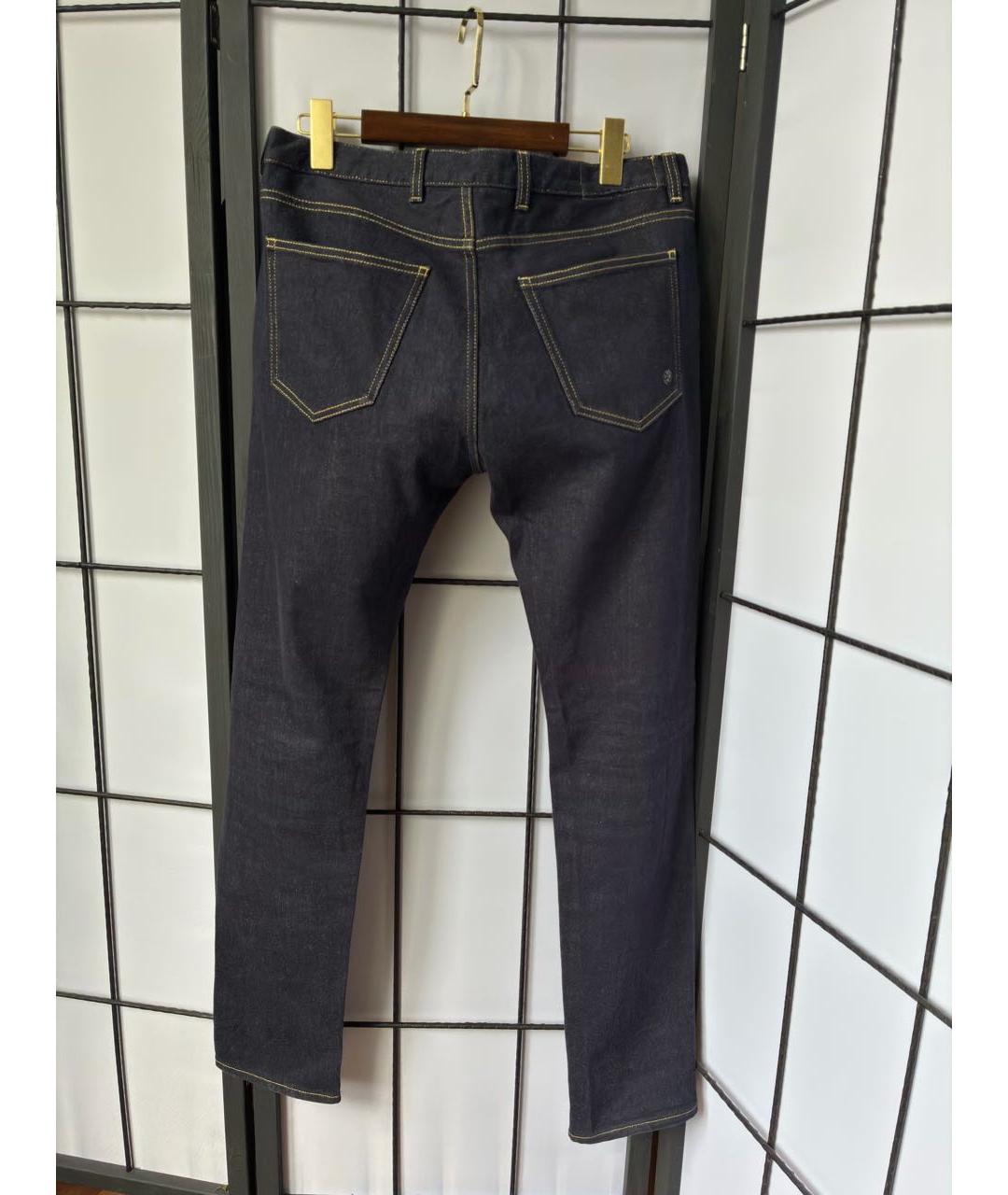 ELEVENTY Темно-синие хлопко-эластановые джинсы скинни, фото 3