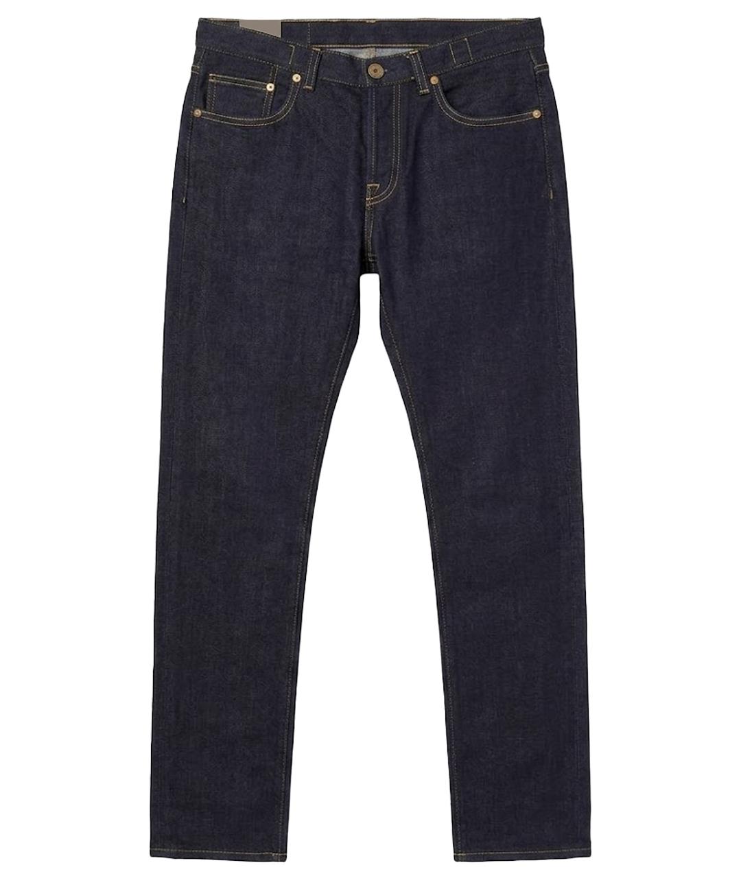 ELEVENTY Темно-синие хлопко-эластановые джинсы скинни, фото 1
