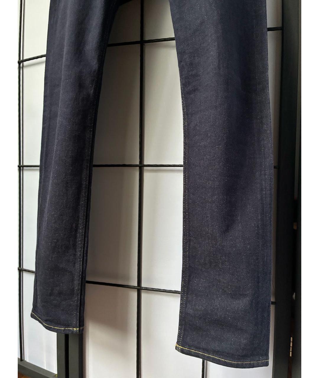 ELEVENTY Темно-синие хлопко-эластановые джинсы скинни, фото 4