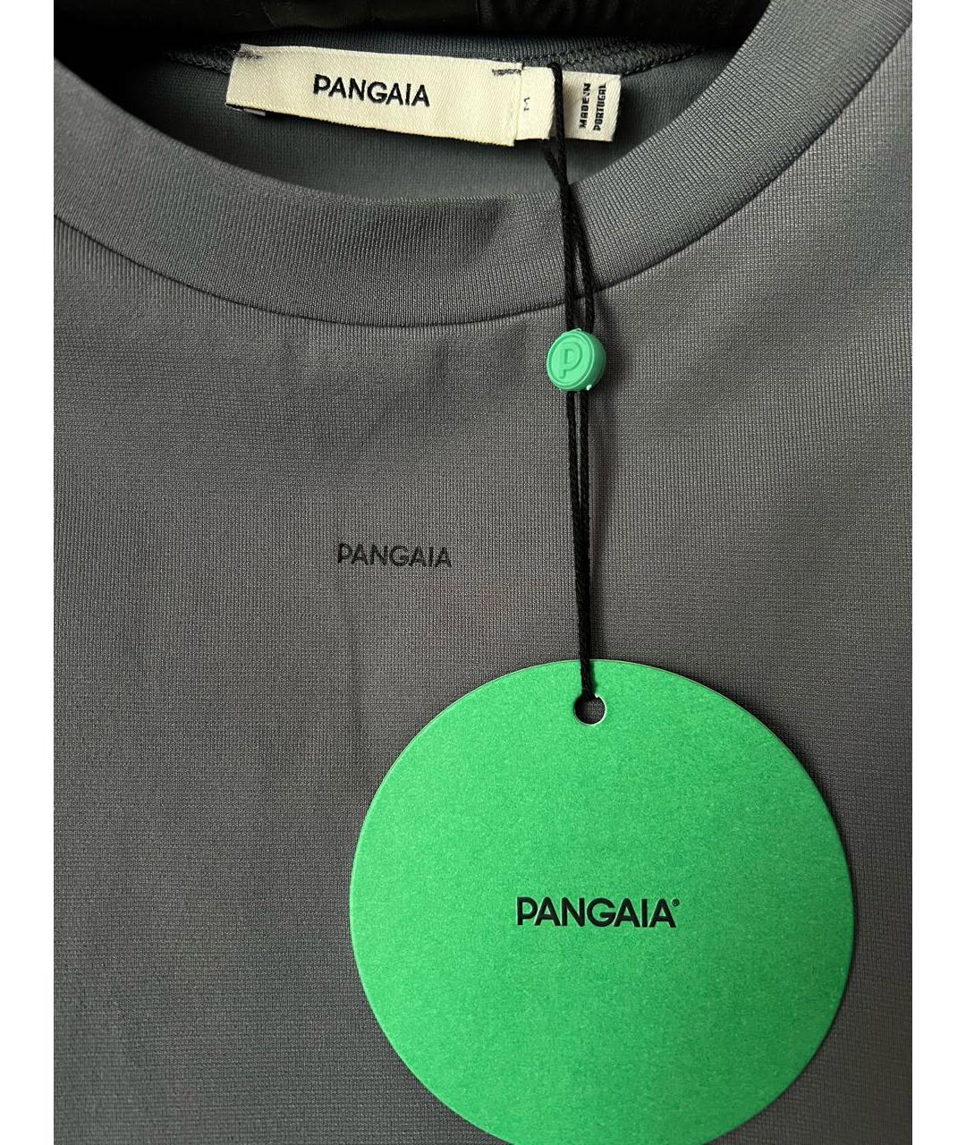 THE PANGAIA Антрацитовая полиамидовая футболка, фото 3