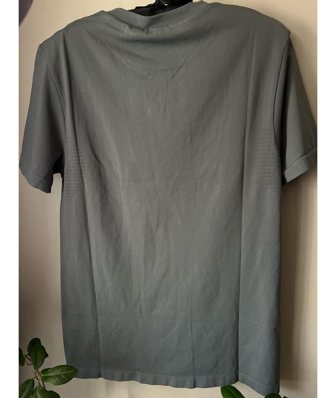 THE PANGAIA Антрацитовая полиамидовая футболка, фото 2