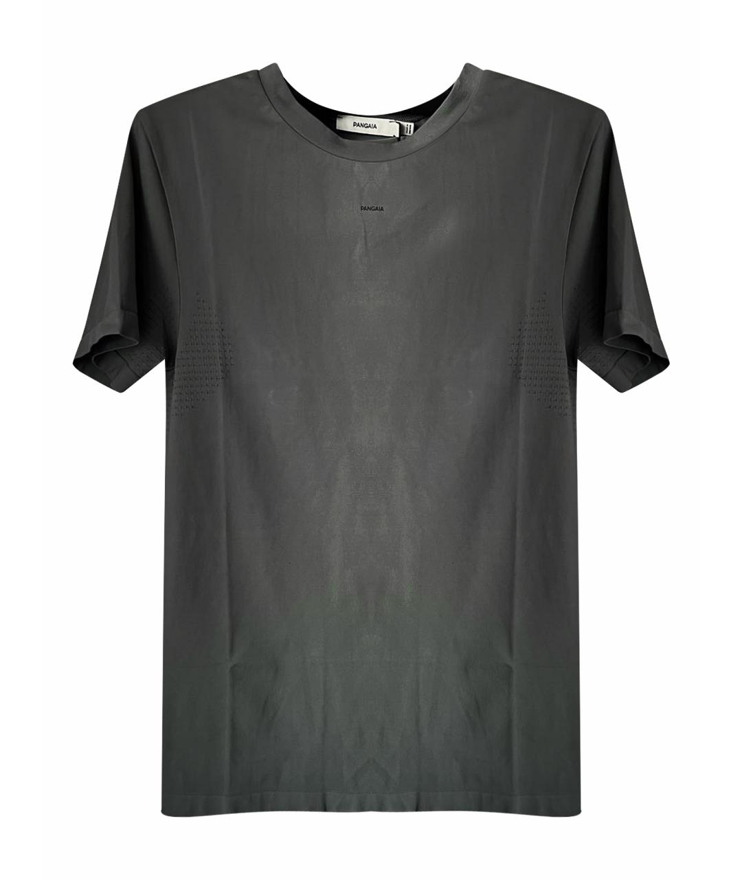 THE PANGAIA Антрацитовая полиамидовая футболка, фото 1