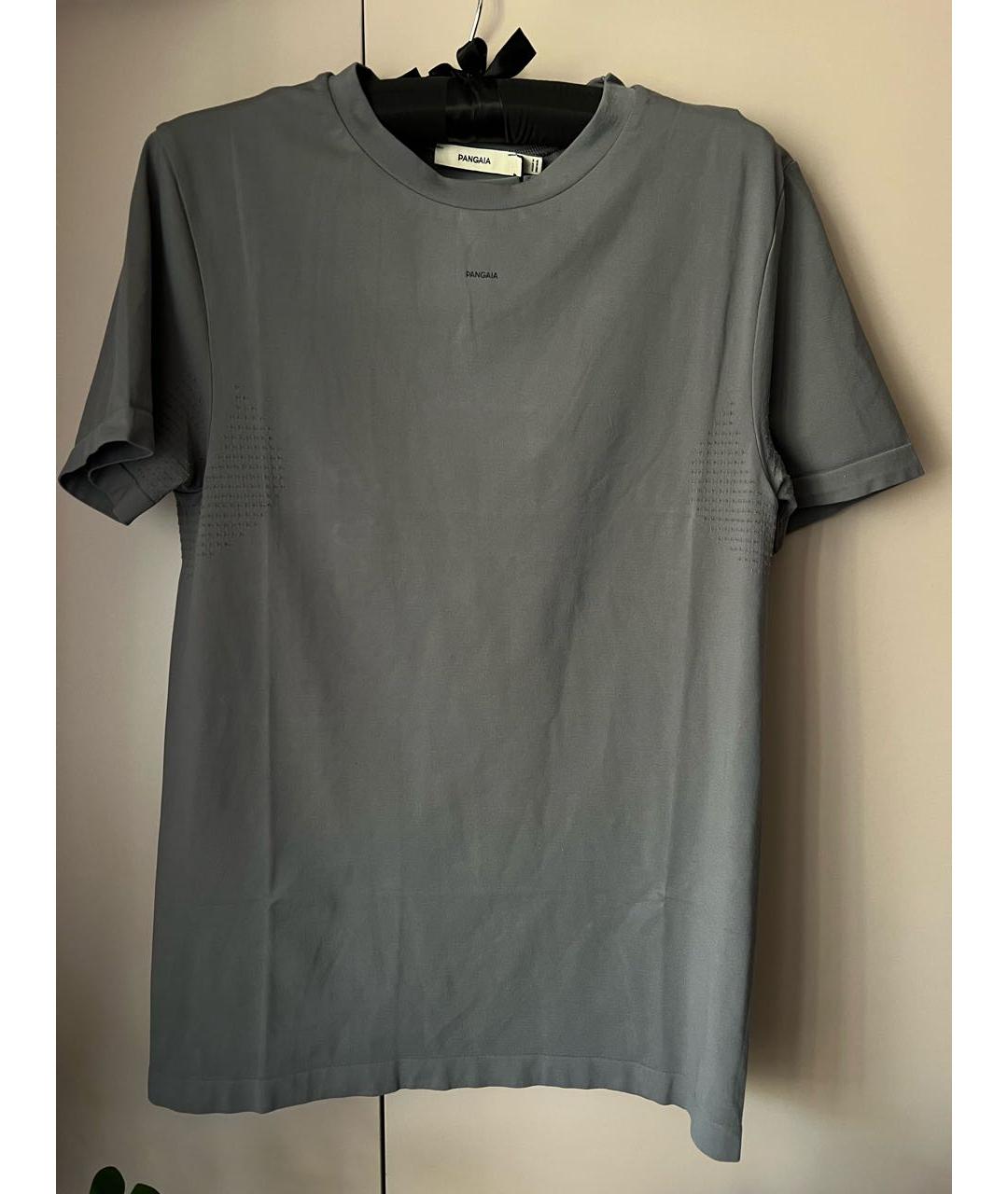 THE PANGAIA Антрацитовая полиамидовая футболка, фото 6