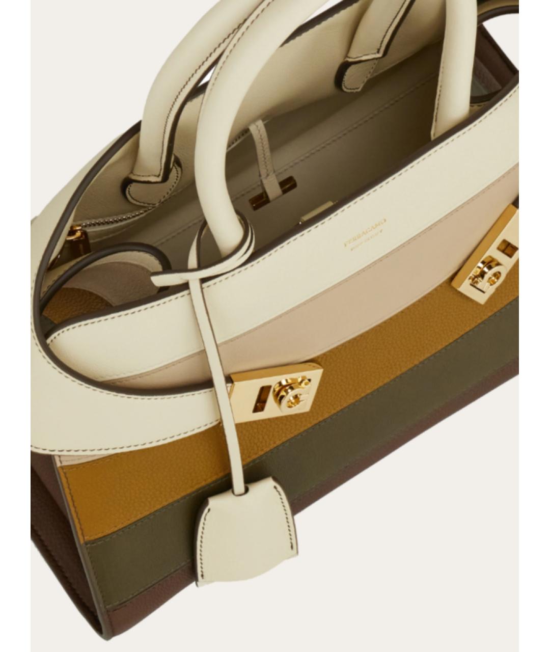 FERRAGAMO Мульти кожаная сумка с короткими ручками, фото 2