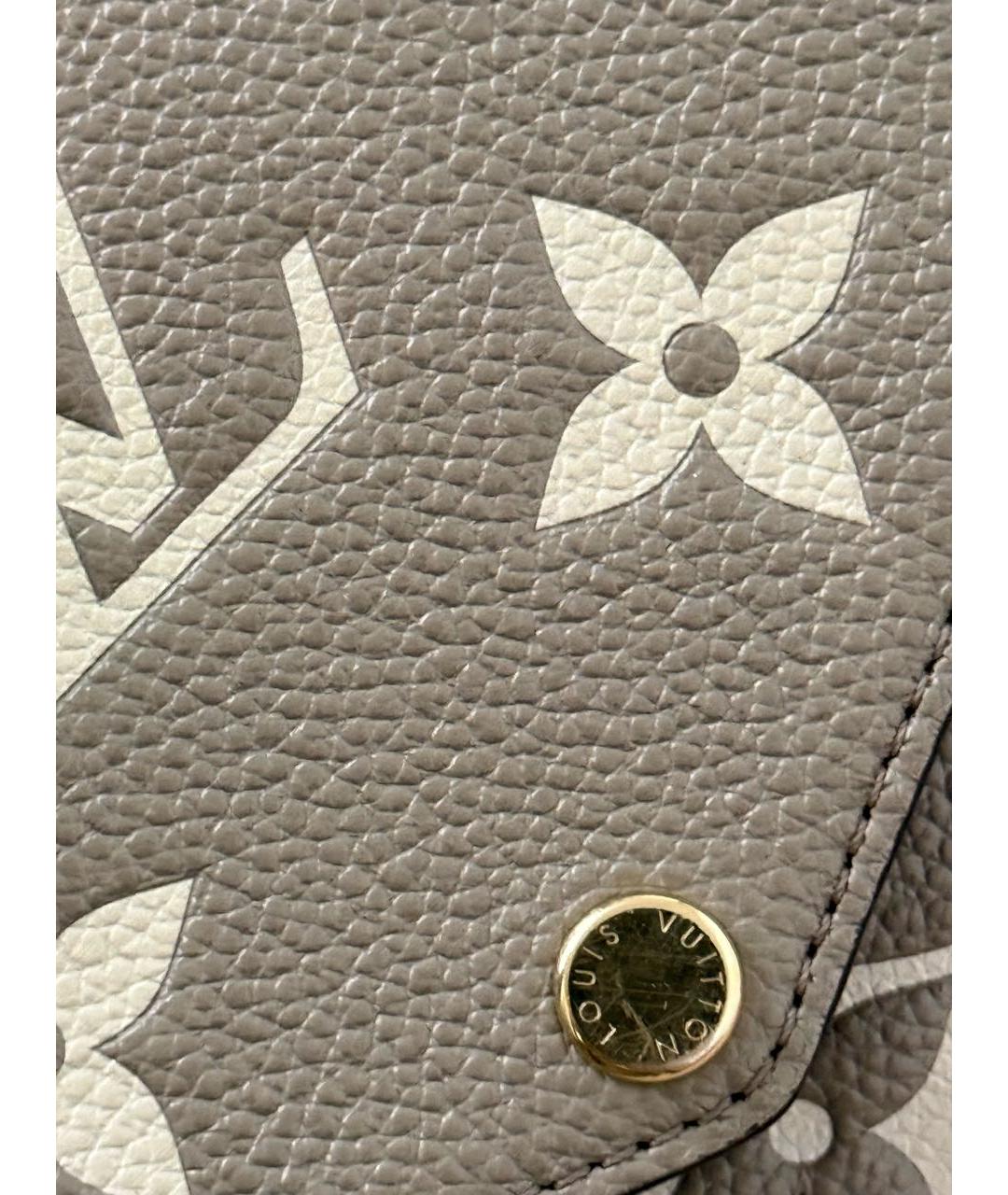 LOUIS VUITTON Бежевая кожаная сумка через плечо, фото 5