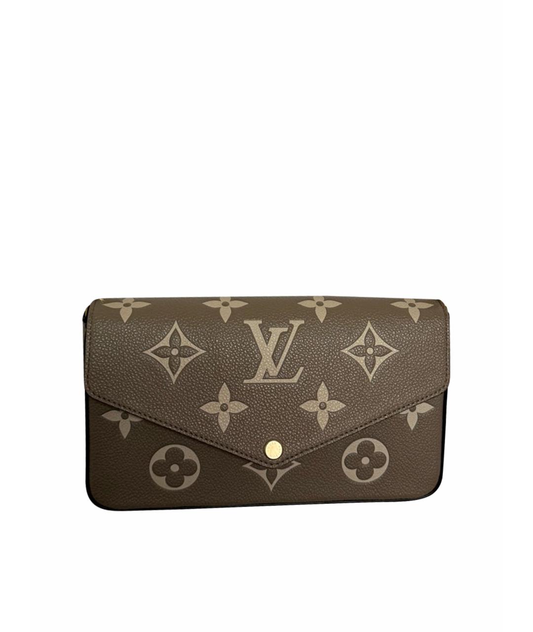 LOUIS VUITTON Бежевая кожаная сумка через плечо, фото 1