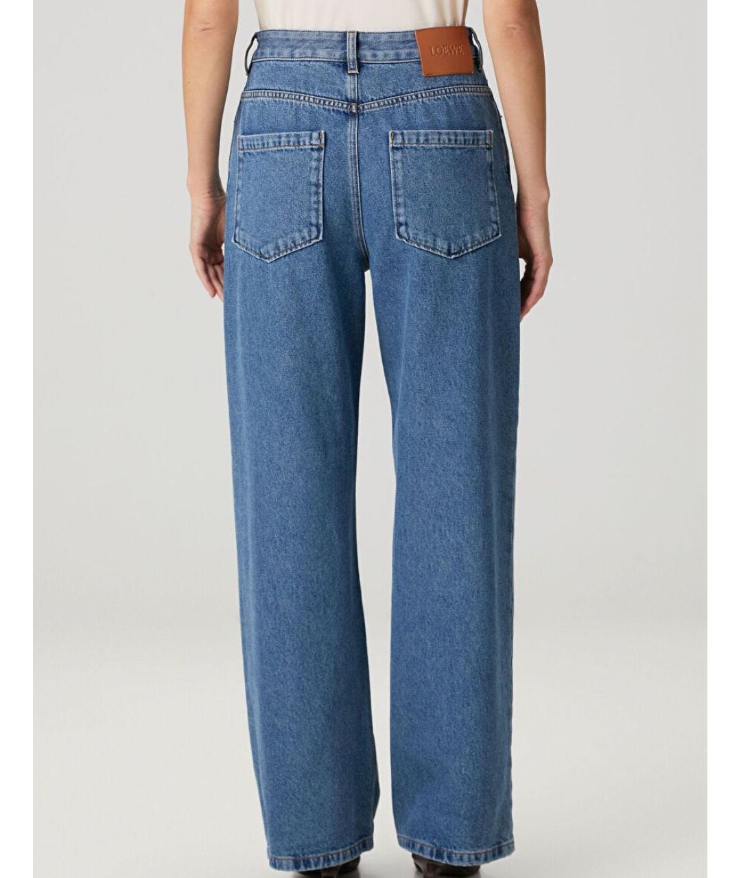 LOEWE Синие хлопковые прямые джинсы, фото 2
