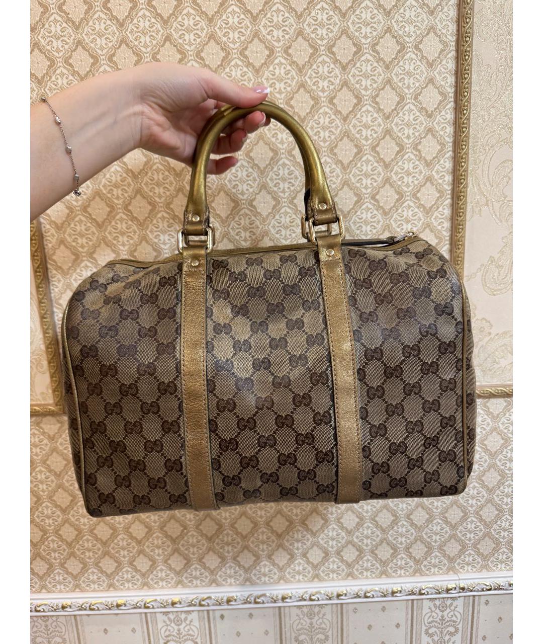 GUCCI Бежевая сумка с короткими ручками, фото 3