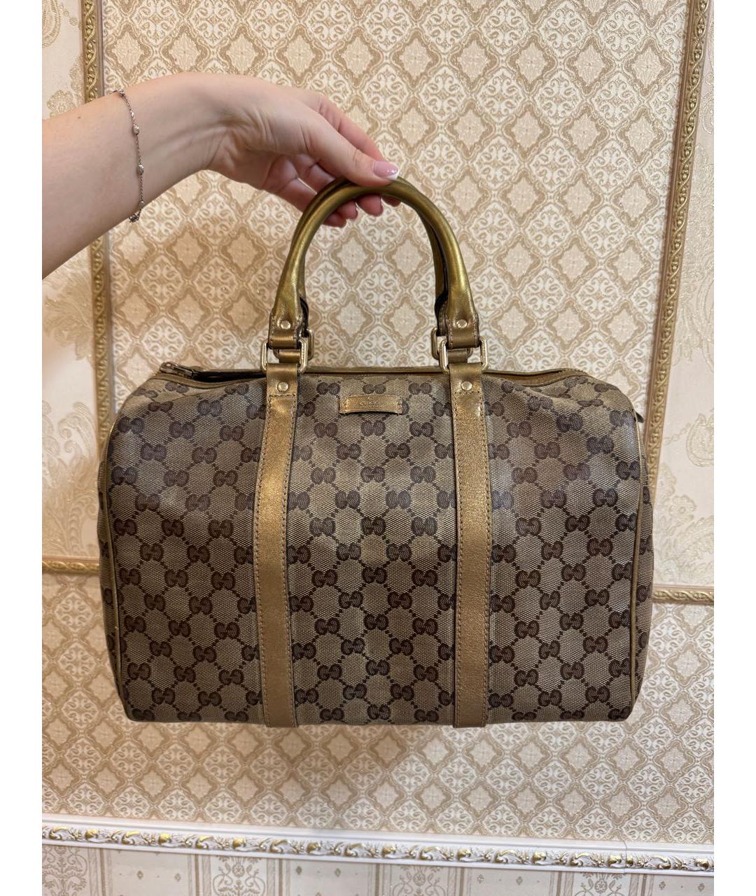 GUCCI Бежевая сумка с короткими ручками, фото 5