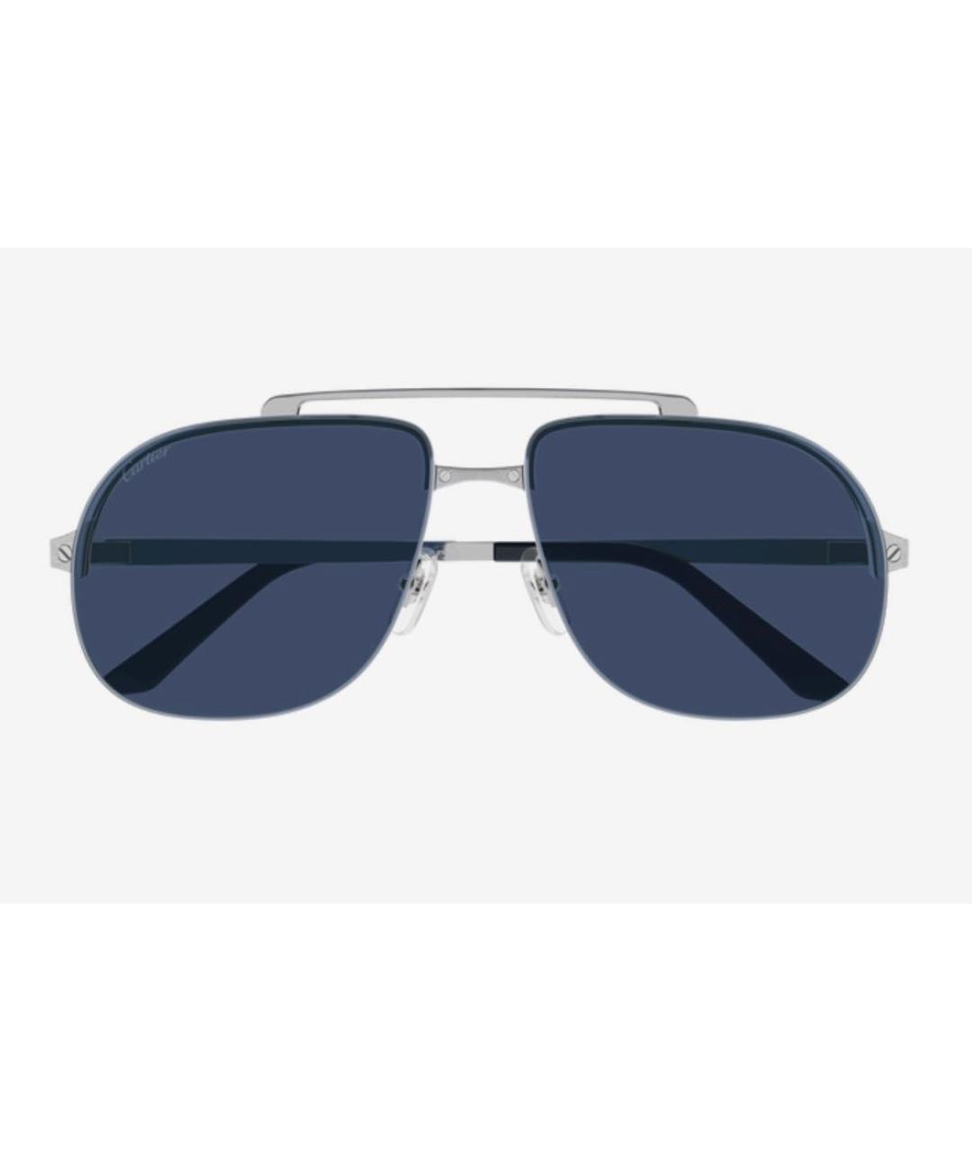 CARTIER Серебряные металлические солнцезащитные очки, фото 2