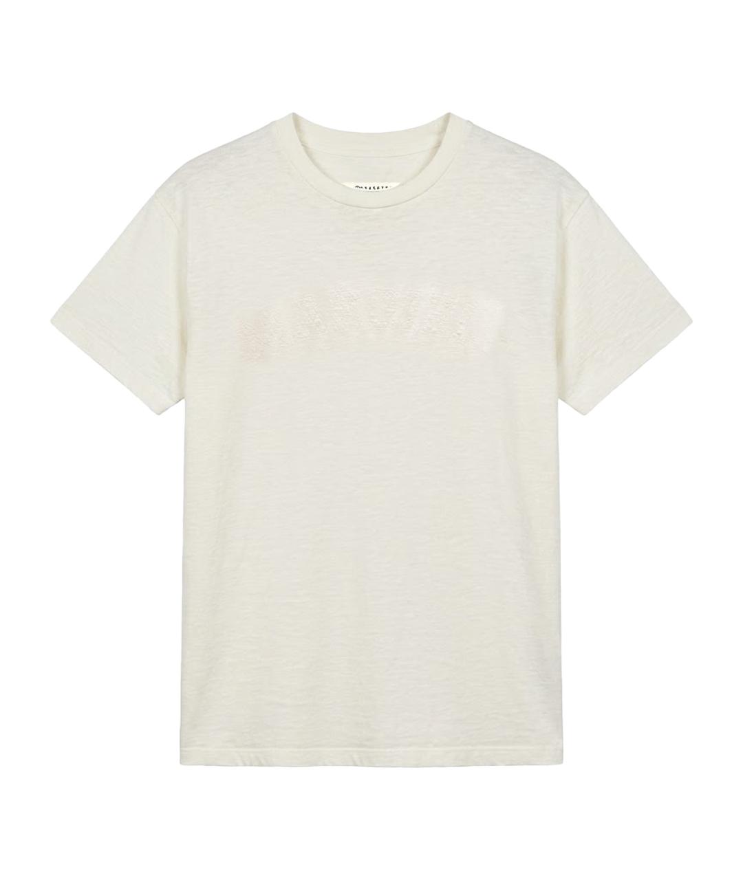 MAISON MARGIELA Бежевая хлопковая футболка, фото 1