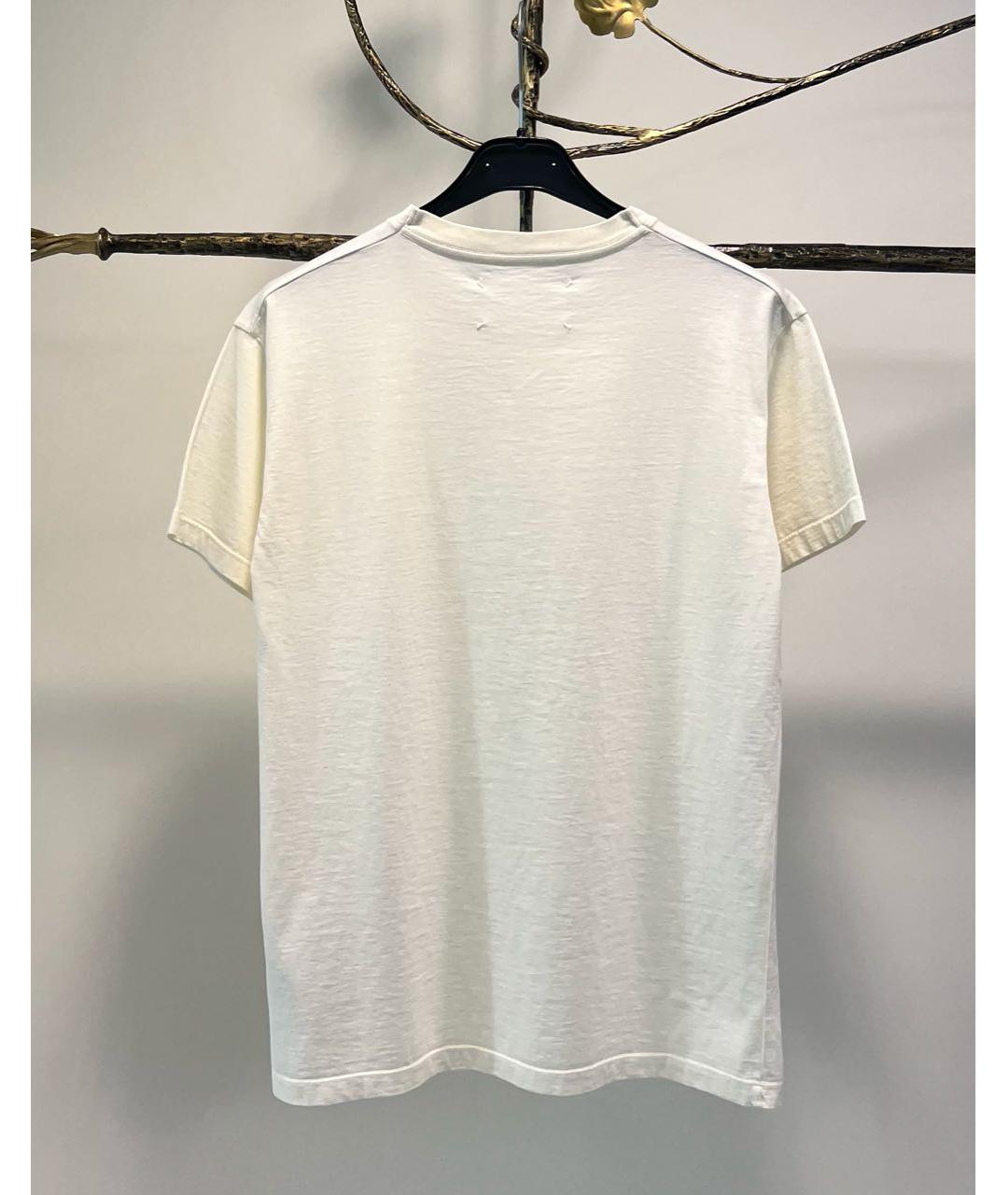 MAISON MARGIELA Бежевая хлопковая футболка, фото 2