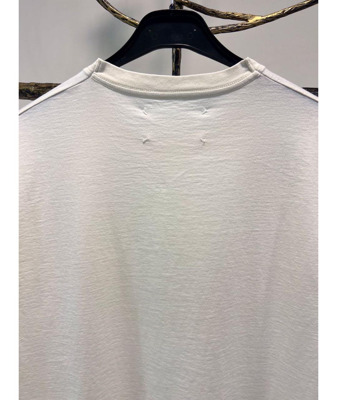 MAISON MARGIELA Бежевая хлопковая футболка, фото 5