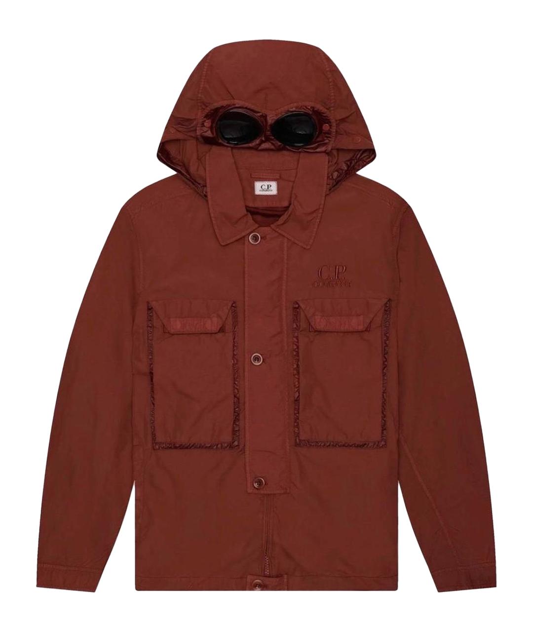 CP COMPANY Бордовая полиамидовая куртка, фото 1