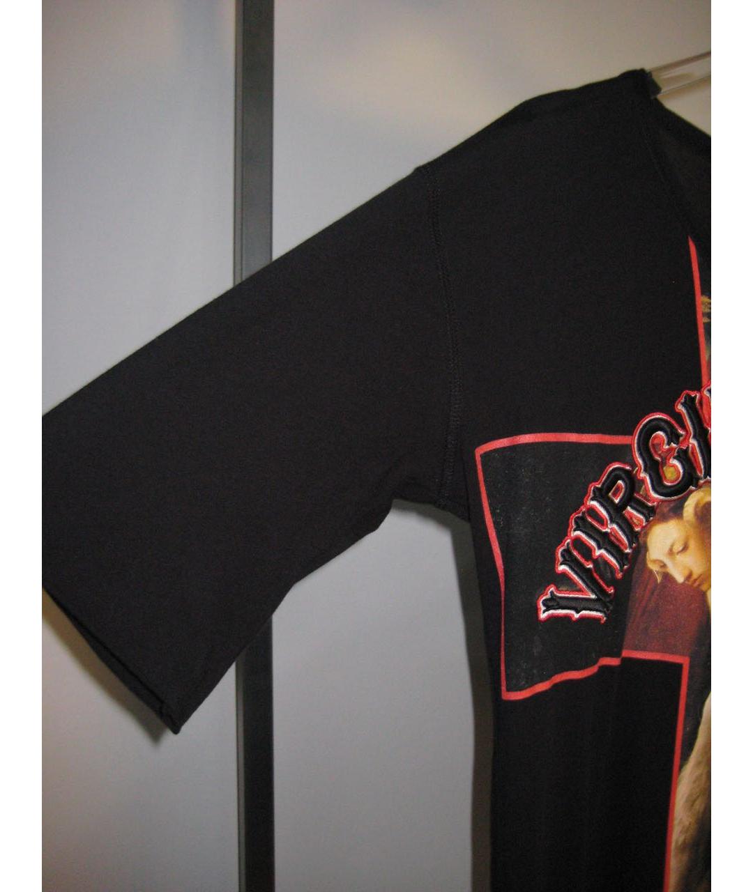 GIVENCHY Черная хлопко-эластановая футболка, фото 5