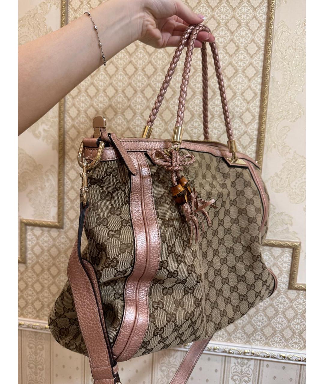 GUCCI Бежевая сумка тоут, фото 2