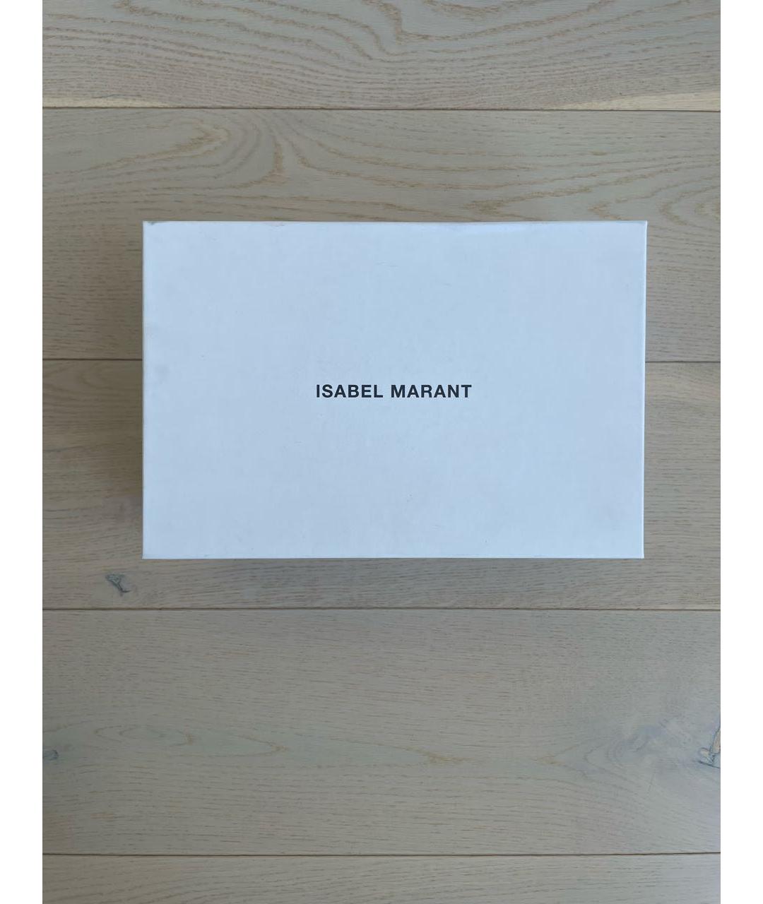 ISABEL MARANT Белые кожаные кроссовки, фото 7