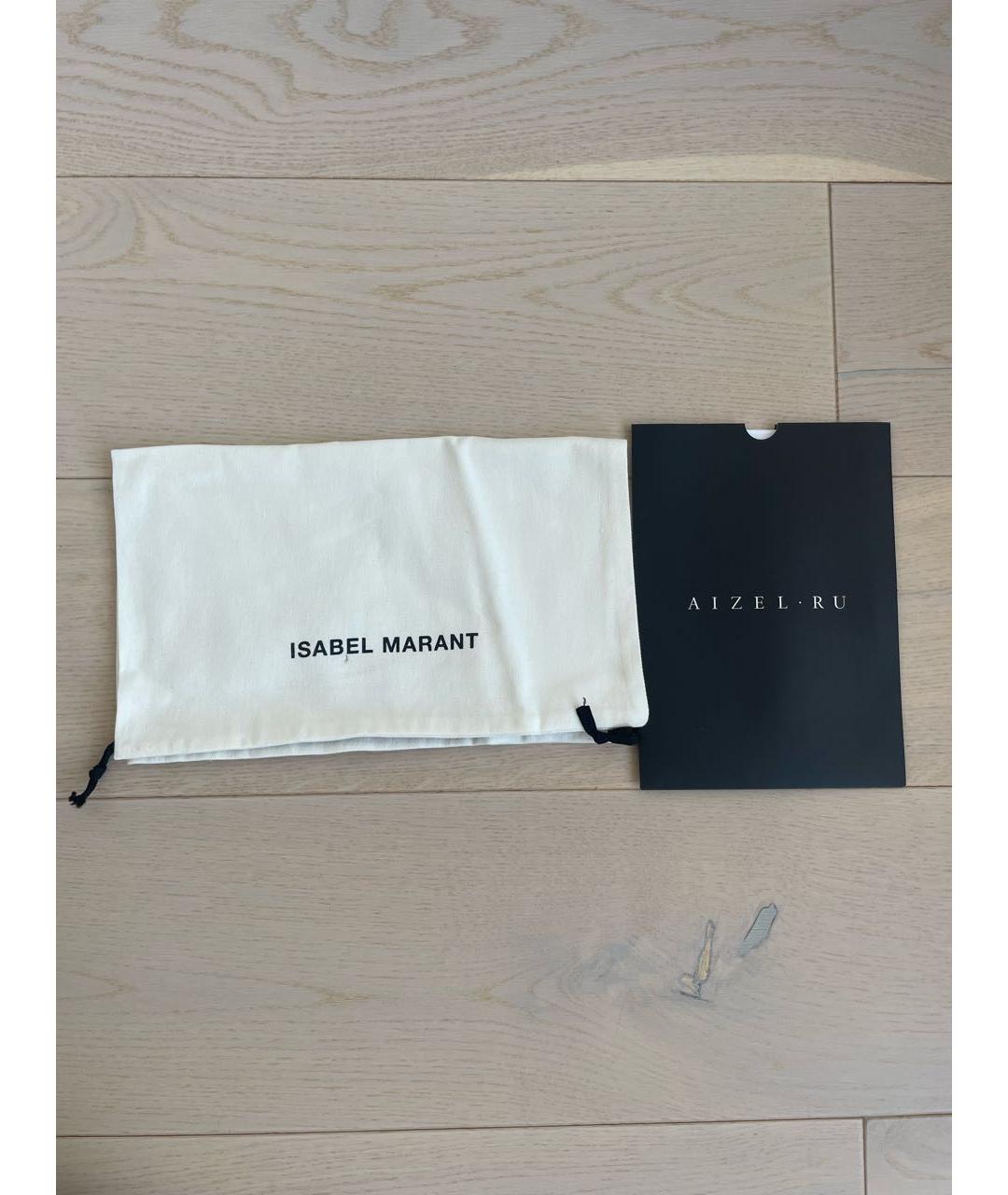 ISABEL MARANT Белые кожаные кроссовки, фото 8