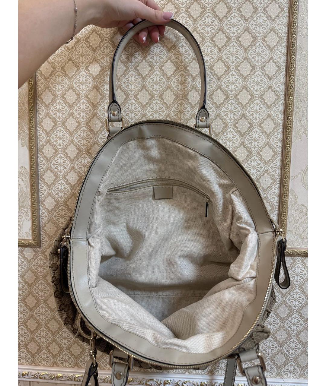 GUCCI Бежевая сумка тоут, фото 4